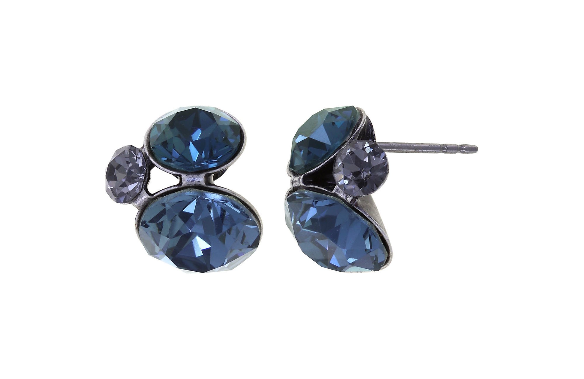 image for Earring Stud Disco Star Thunderstorm grey 