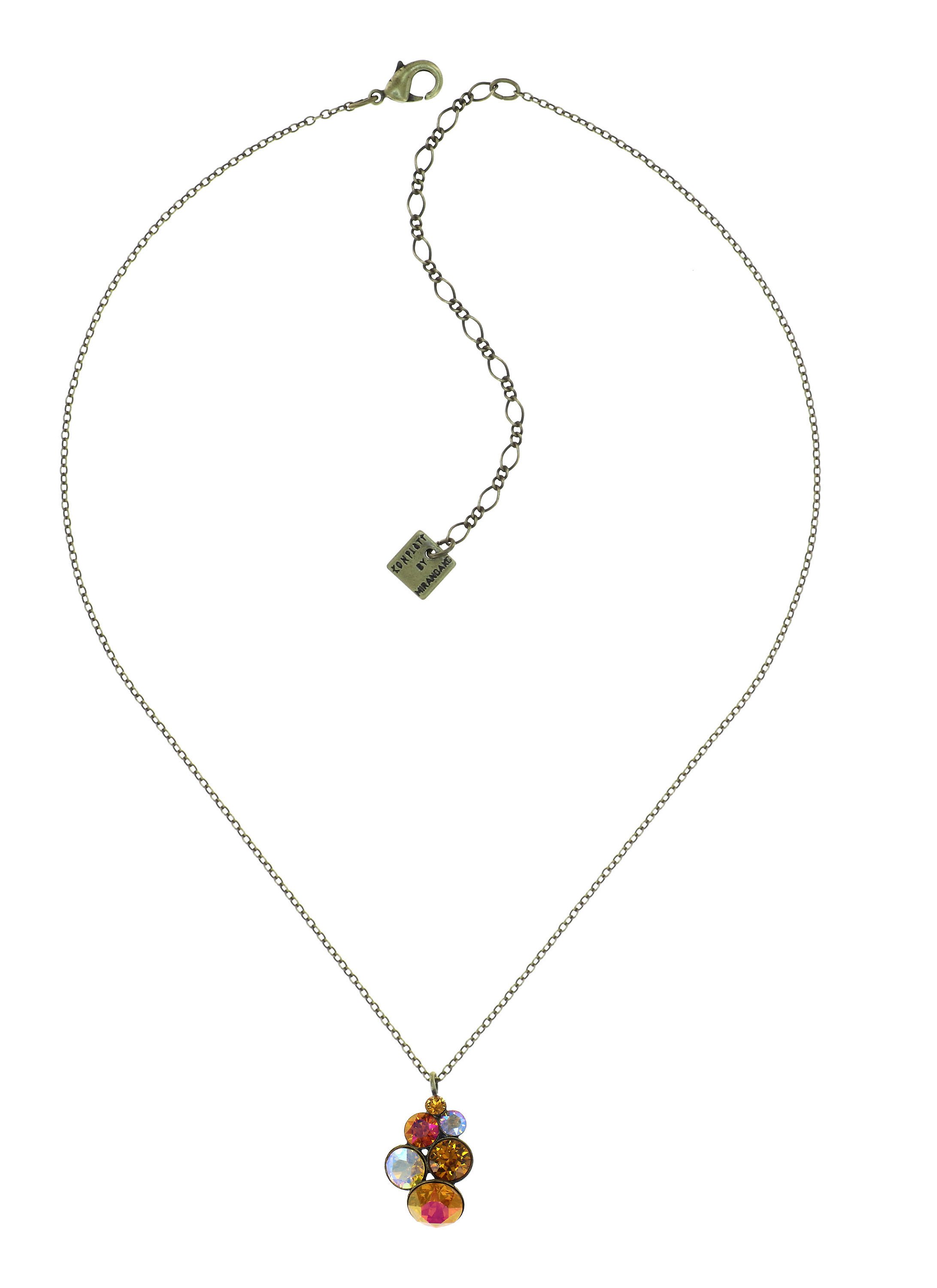 image pour Collier pendant Petit Glamour Ambre Yellow 