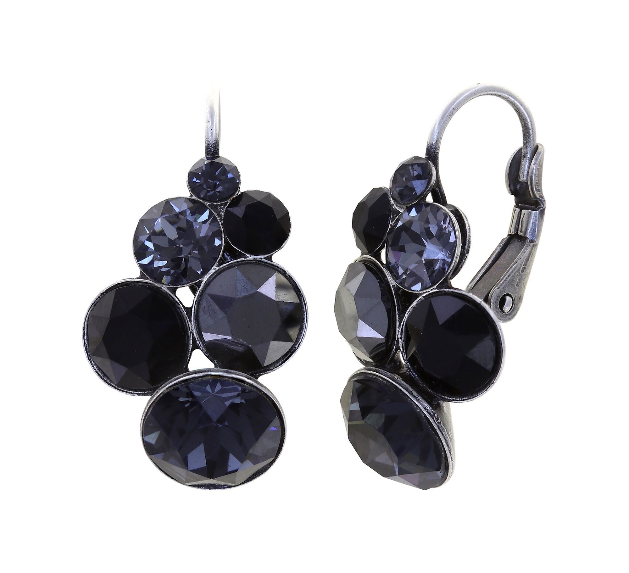 image pour Boucles d'oreilles Eurowire Petit Glamour Nuit La Plus Sombre Black 