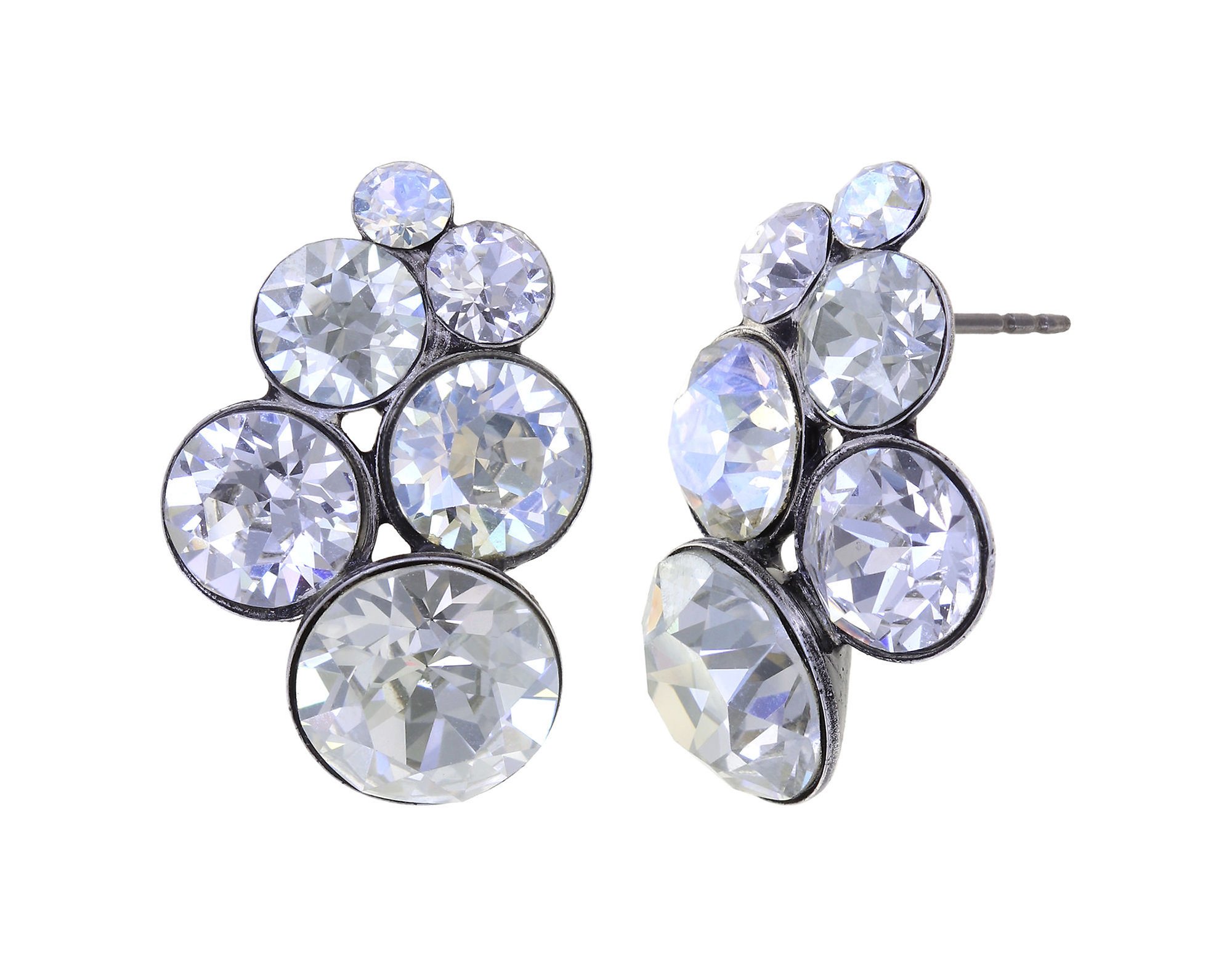 image pour Clou d'oreille Petit Glamour Blanc Brillant white 