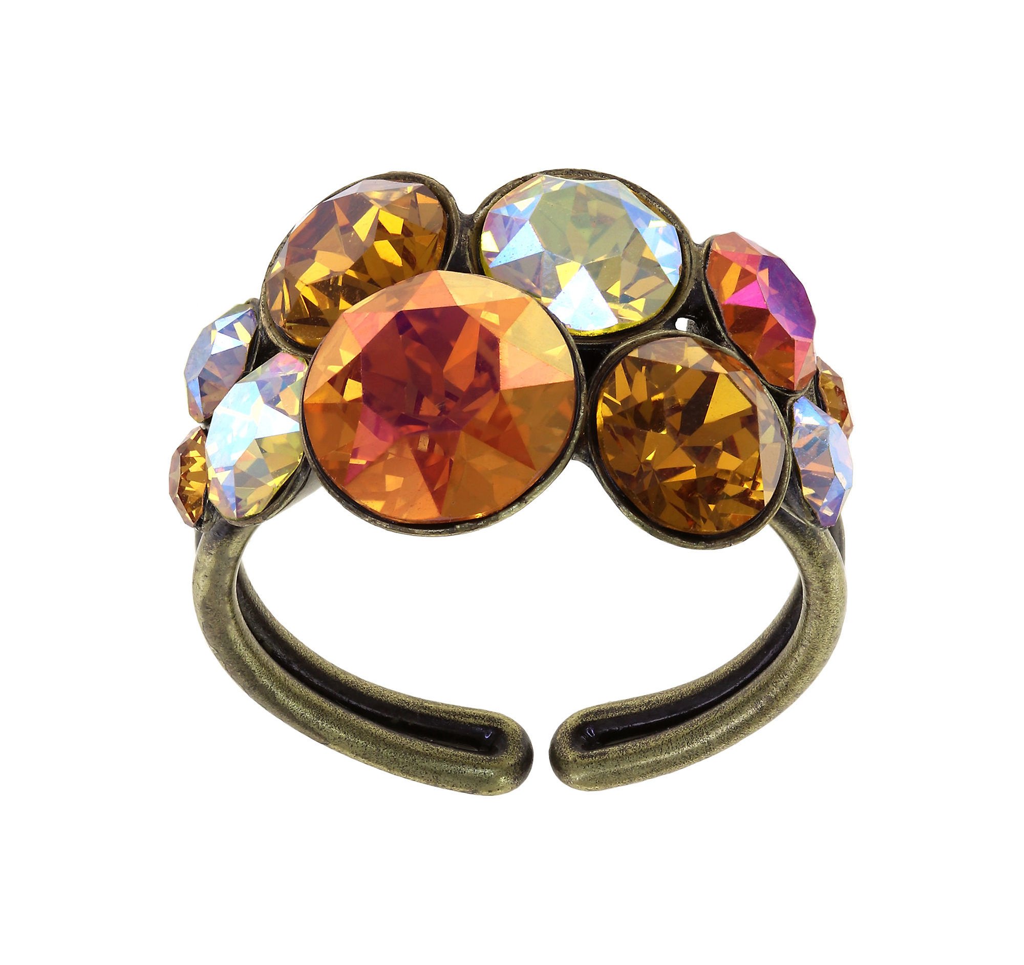 image for Ring Petit Glamour Amber Yellow 