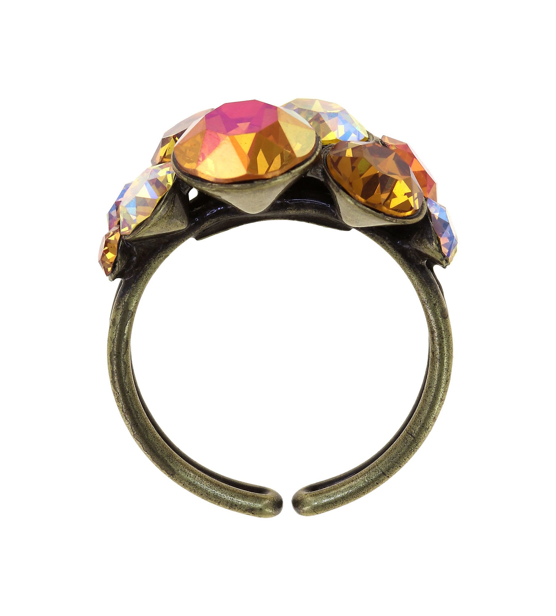 image for Ring Petit Glamour Amber Yellow 