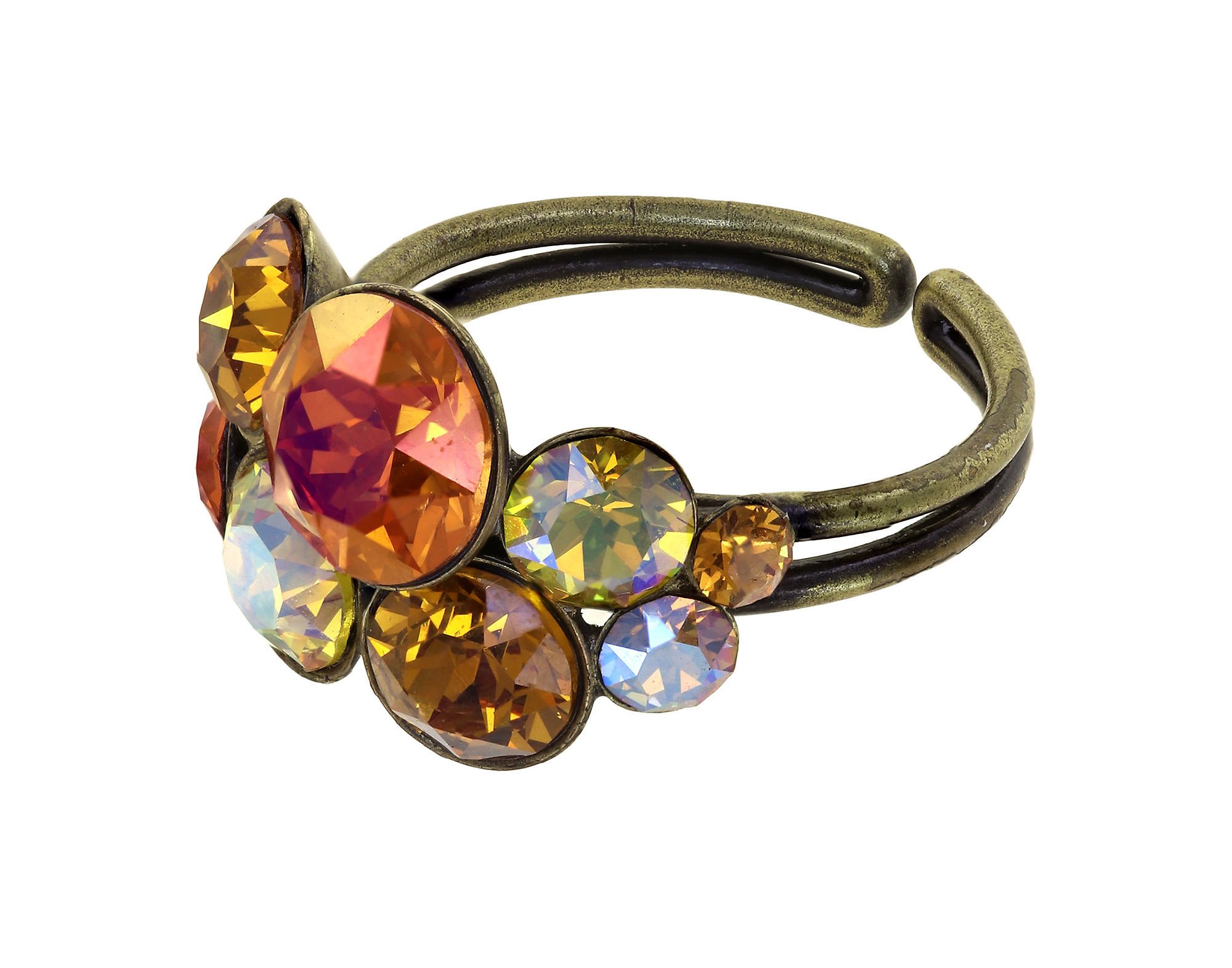 image for Ring Petit Glamour Amber Yellow 
