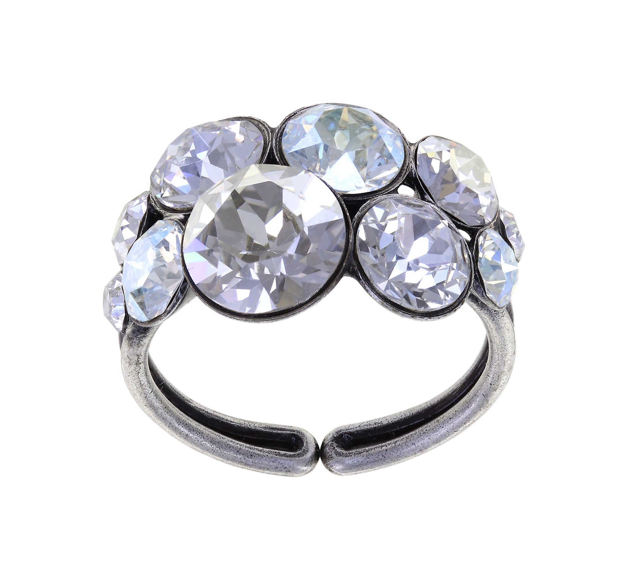 Bild für Ring Petit Glamour Glänzendes Weiß Weiß 