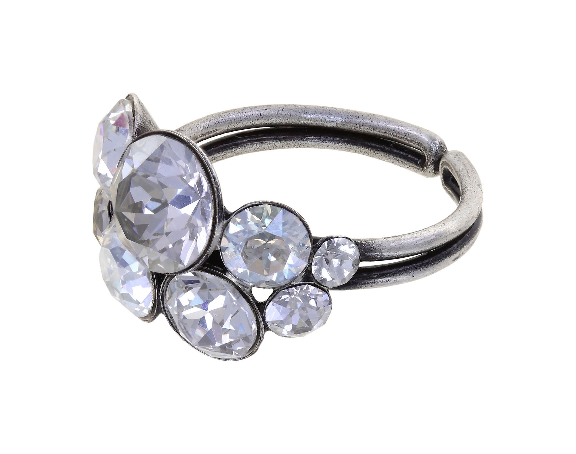 Bild für Ring Petit Glamour Glänzendes Weiß Weiß 