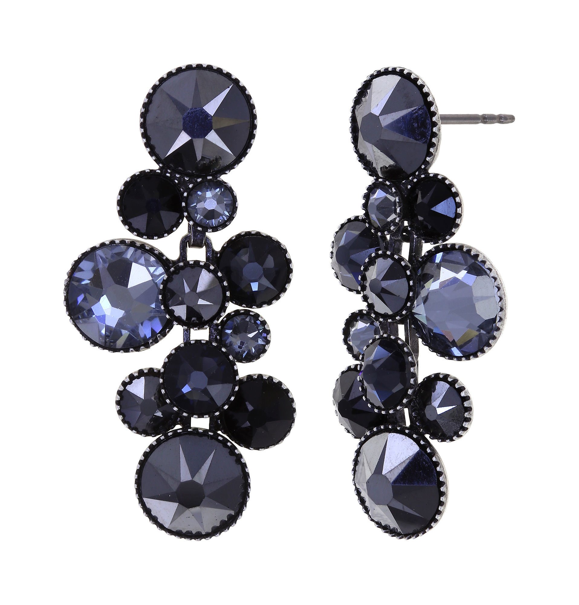 image pour Clou d'oreille pendant Water Cascade Nuit La Plus Sombre Black 