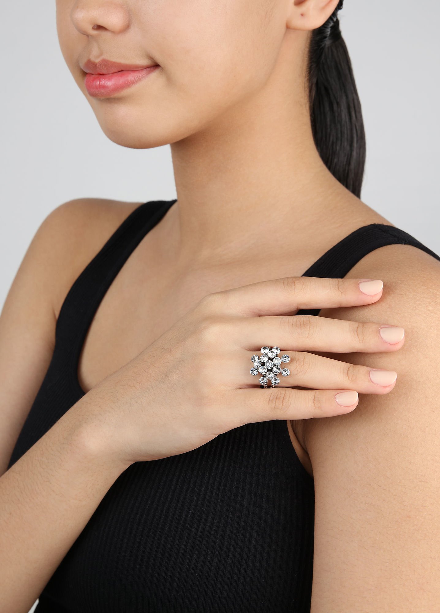 image for Ring Magic Fireball White crystal Classic Size (21mm Ø)