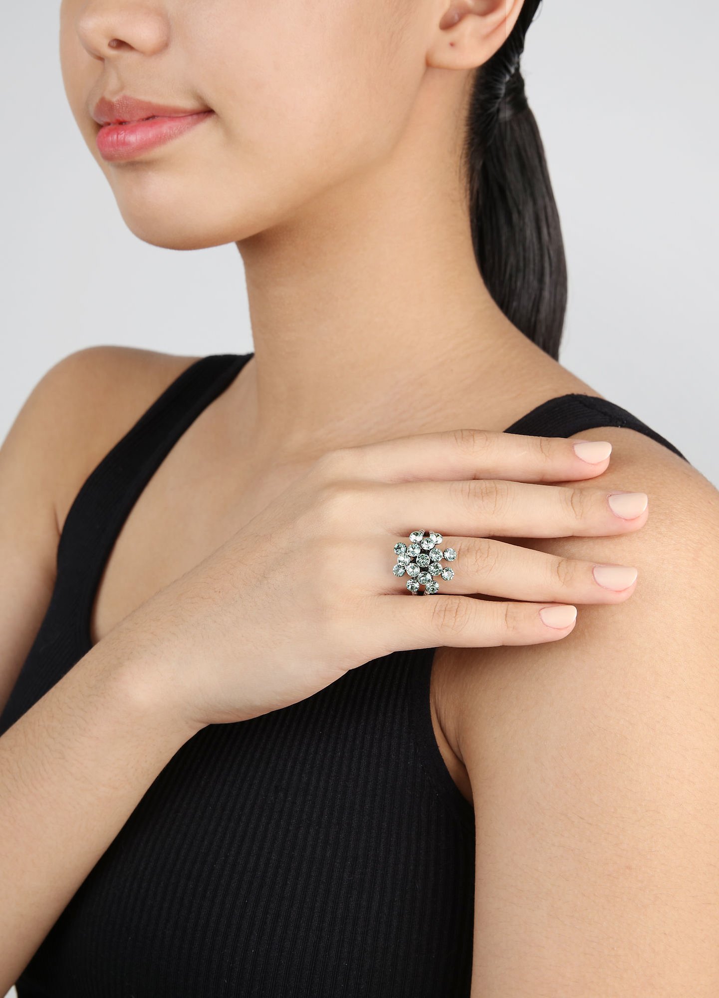 image for Ring Magic Fireball Light Green chrysolite Classic Size (21mm Ø)