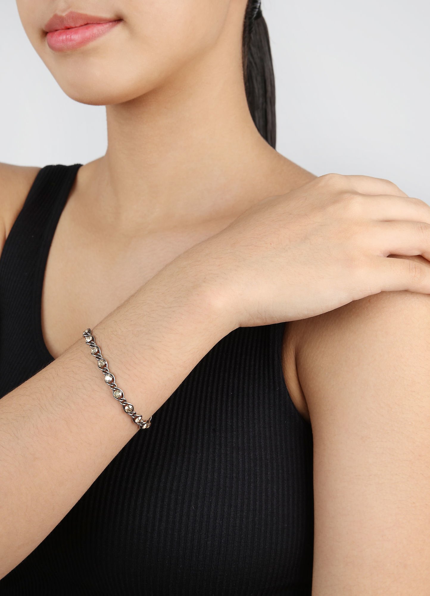 Bild für Armband Magic Fireball Beige Kristall goldener Schatten Classic Size (21mm Ø)