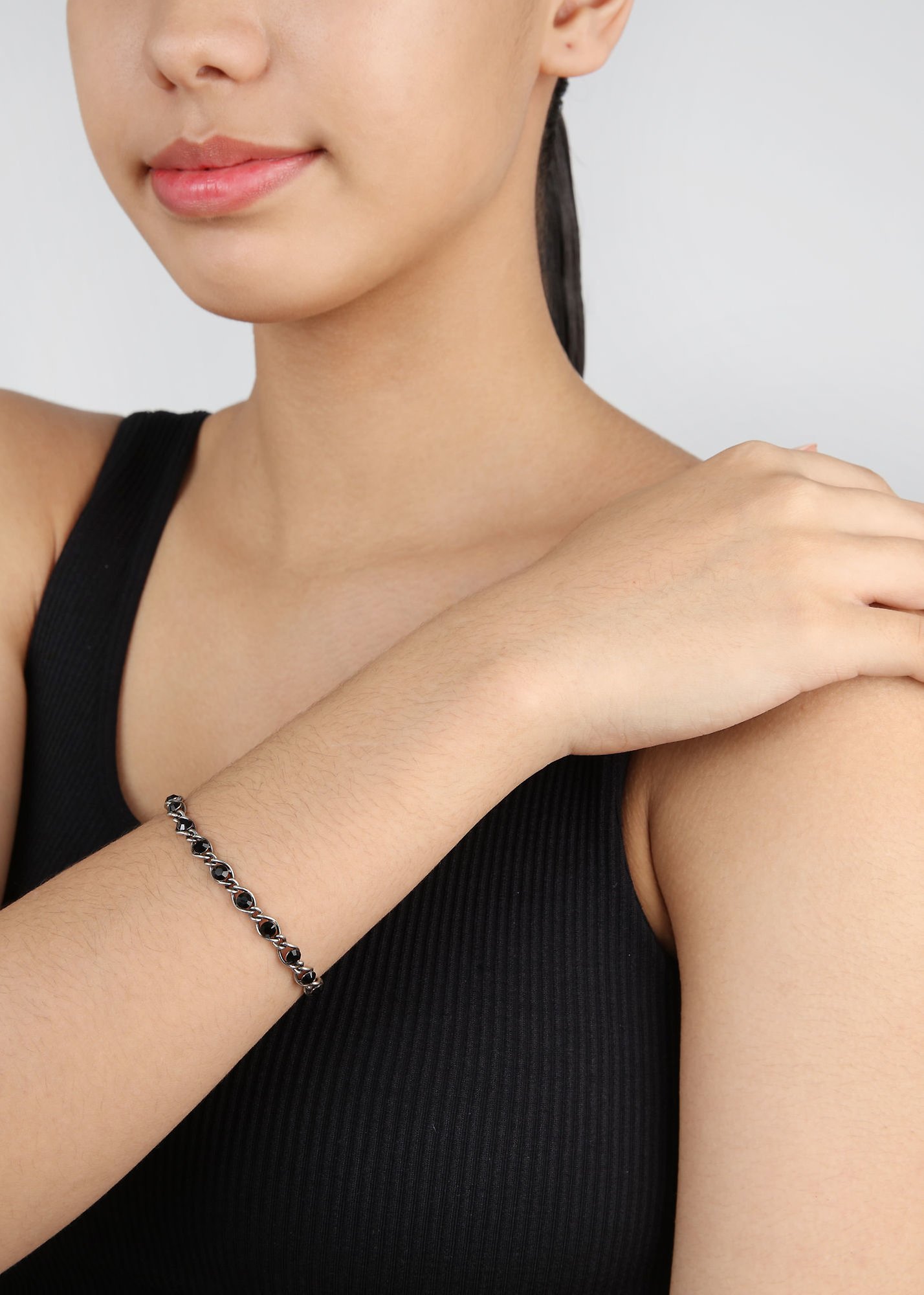 image for Bracelet Magic Fireball Black jet Classic Size (21mm Ø)