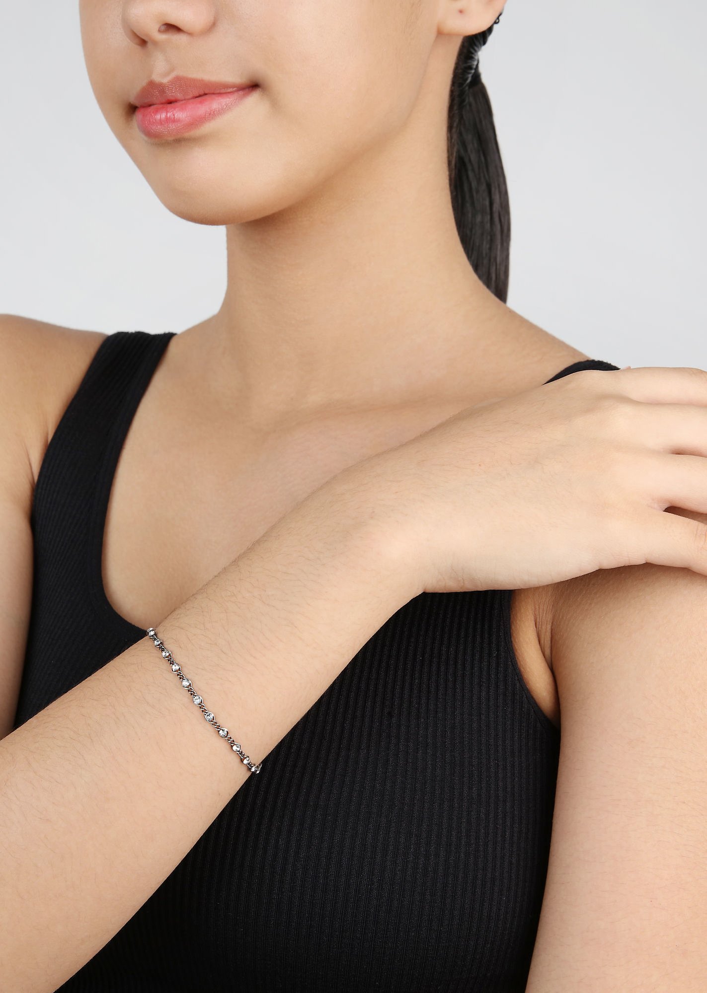 Bild für Armband Magic Fireball Weiß Kristall mini