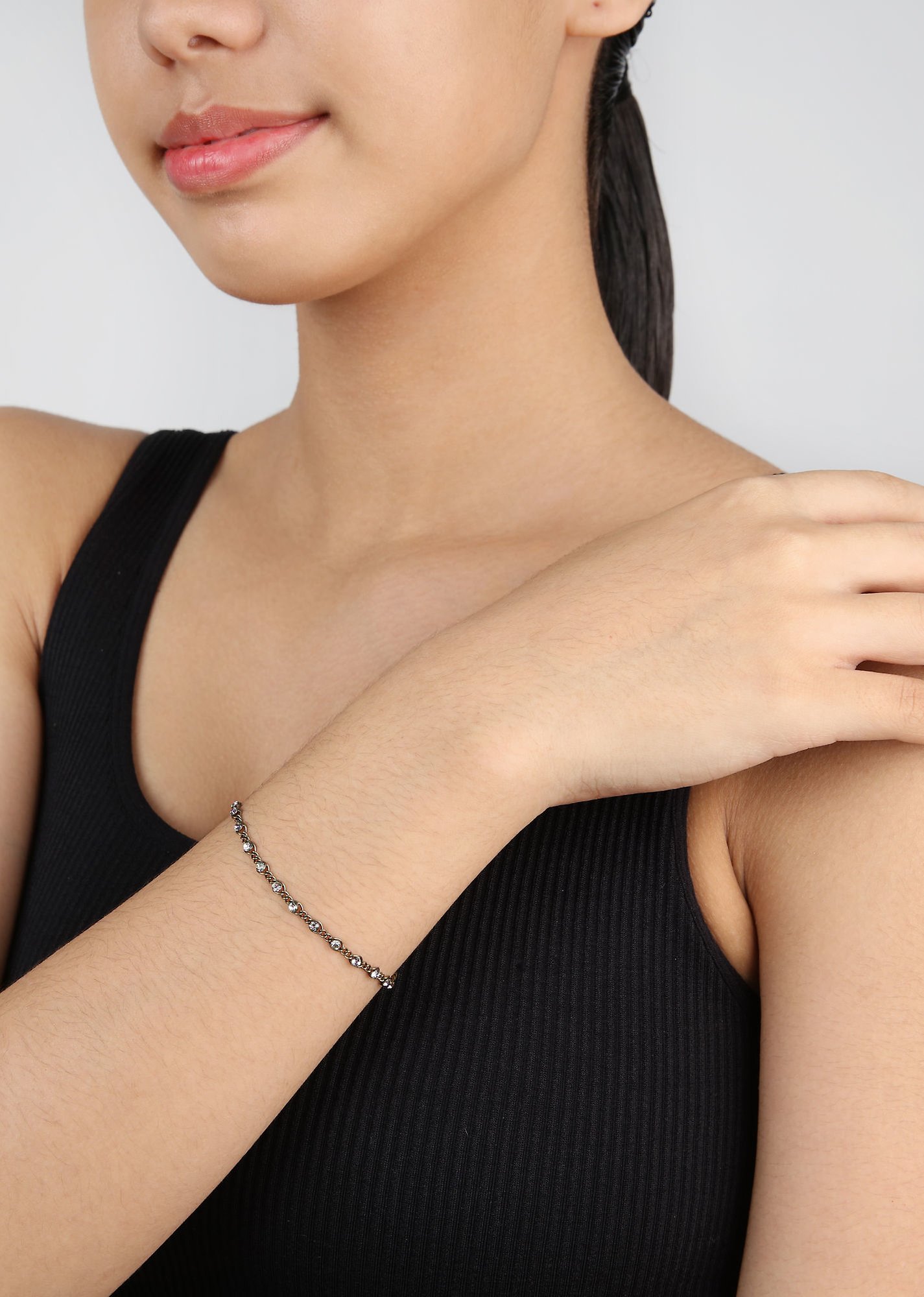 Bild für Armband Magic Fireball Weiß / Hellrosa Kristall vitrail hell mini