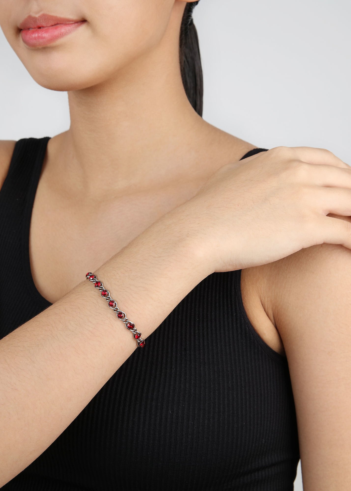 image for Bracelet Magic Fireball Red siam Classic Size (21mm Ø)