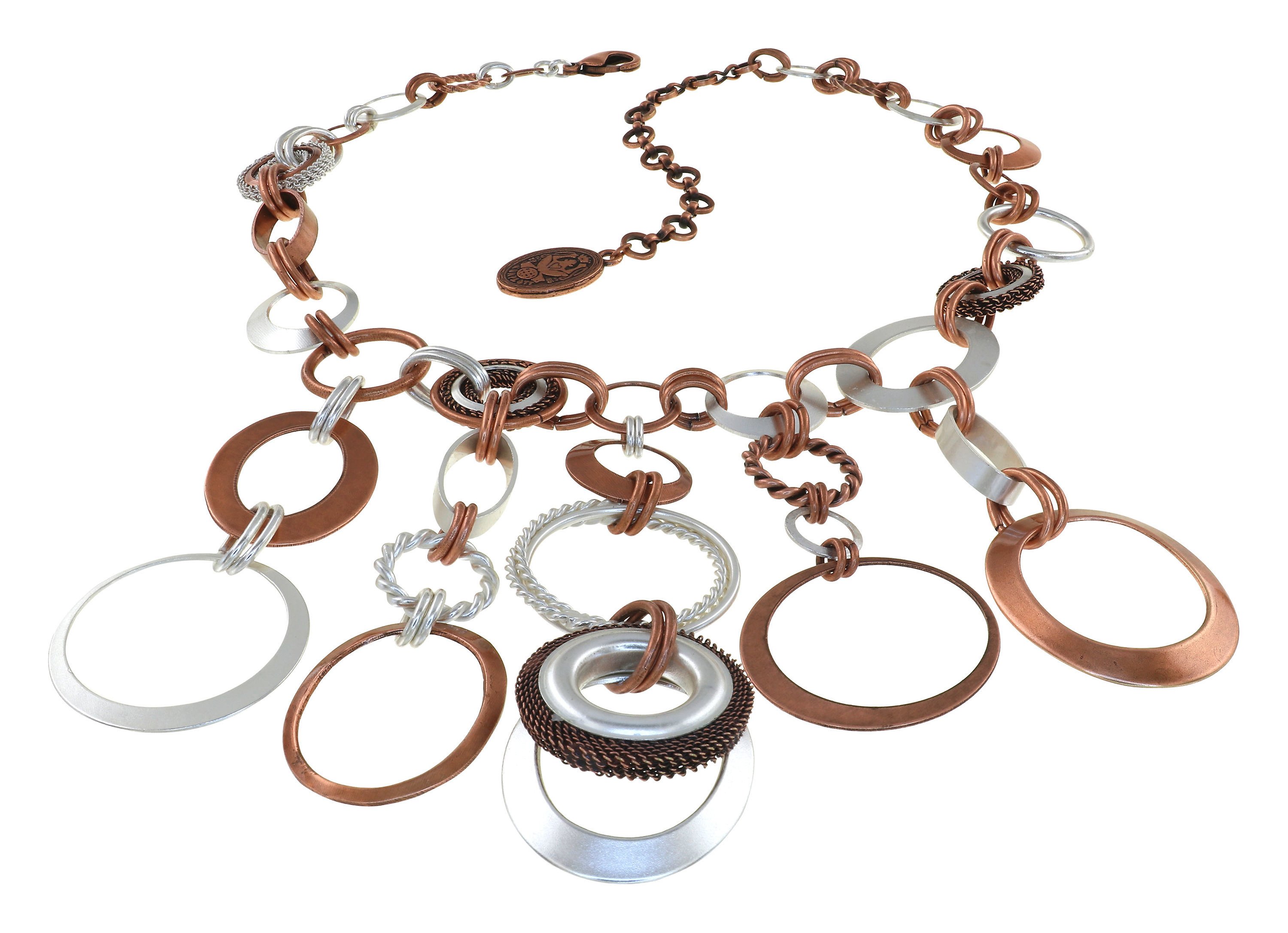 Bild für Halskette Rings in Concert Versilbert Kupfer silver/copper 