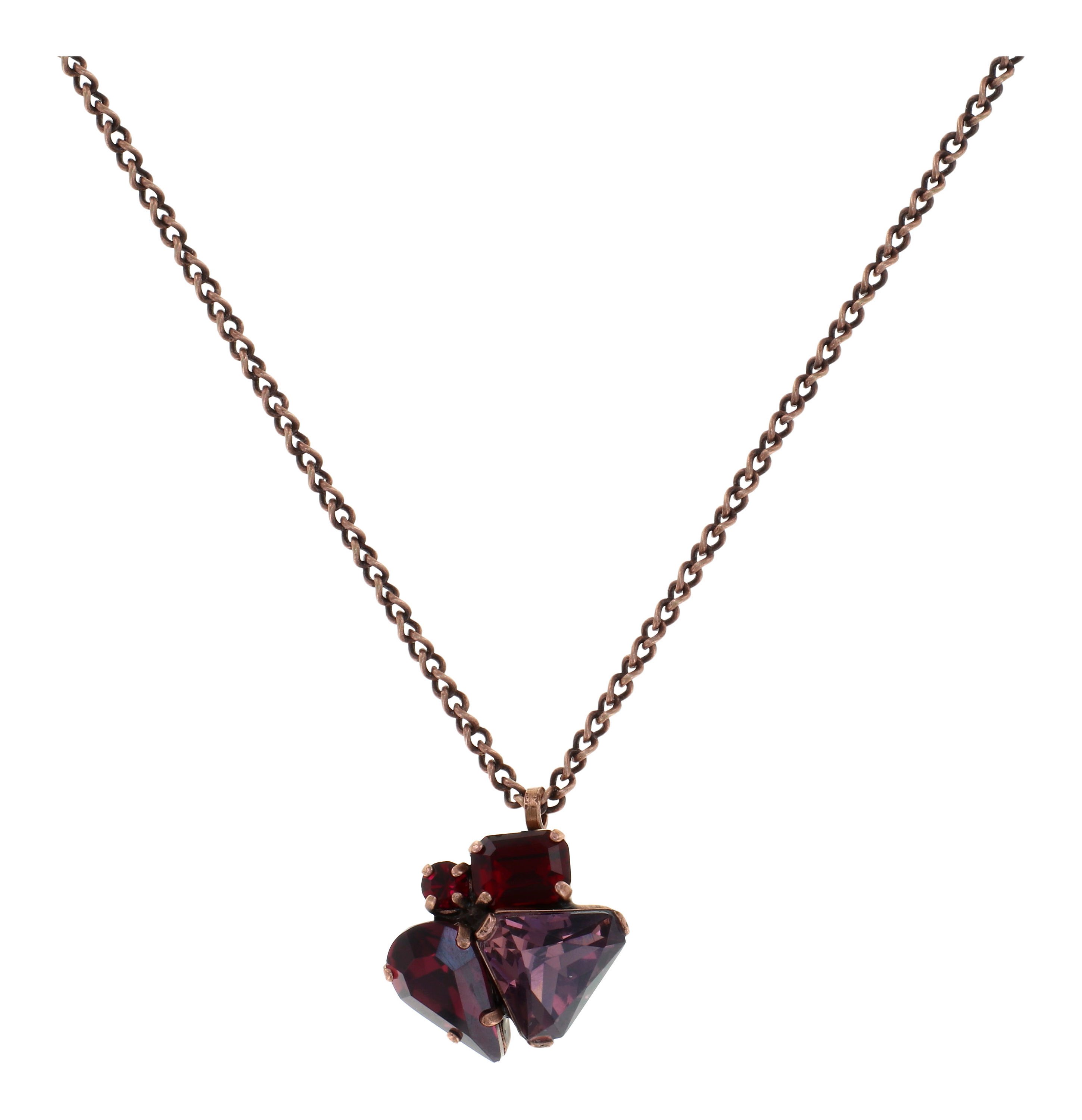 image pour Collier pendant Gems Riot Rouge Passion red 