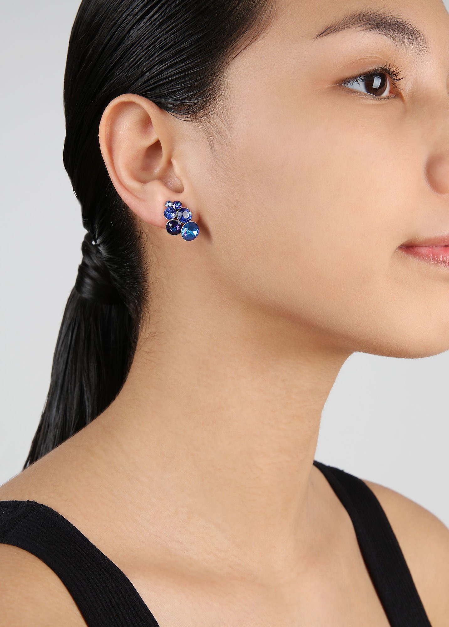 Kép Earring stud Petit Glamour Blue Bayou Blue 