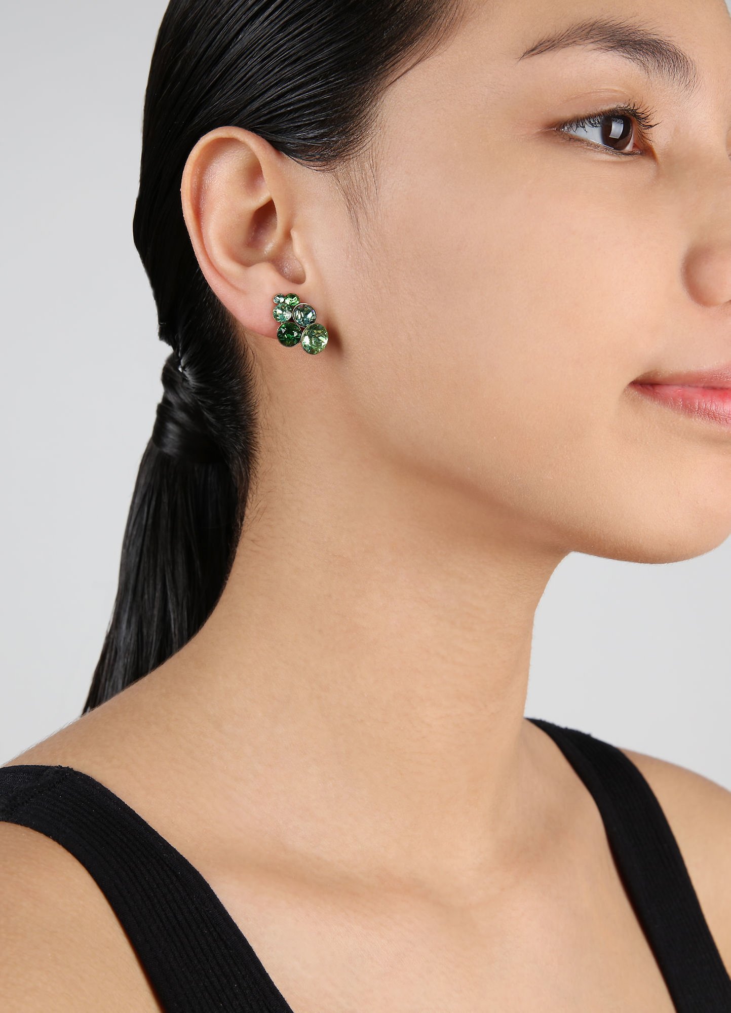 Bild für Ohrstecker Petit Glamour Froschmuster Grün 