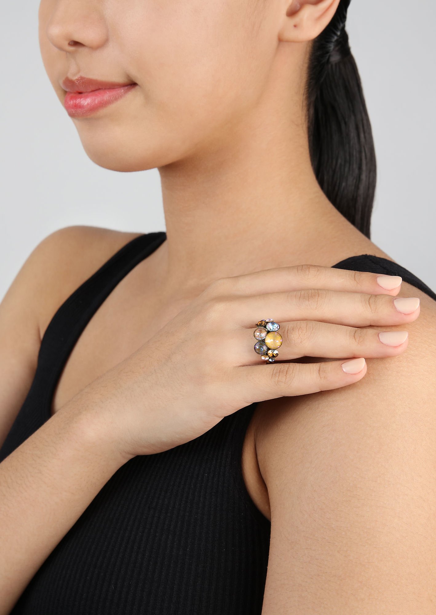 Kép Ring Petit Glamour Beach Sea Sun blue/brown 