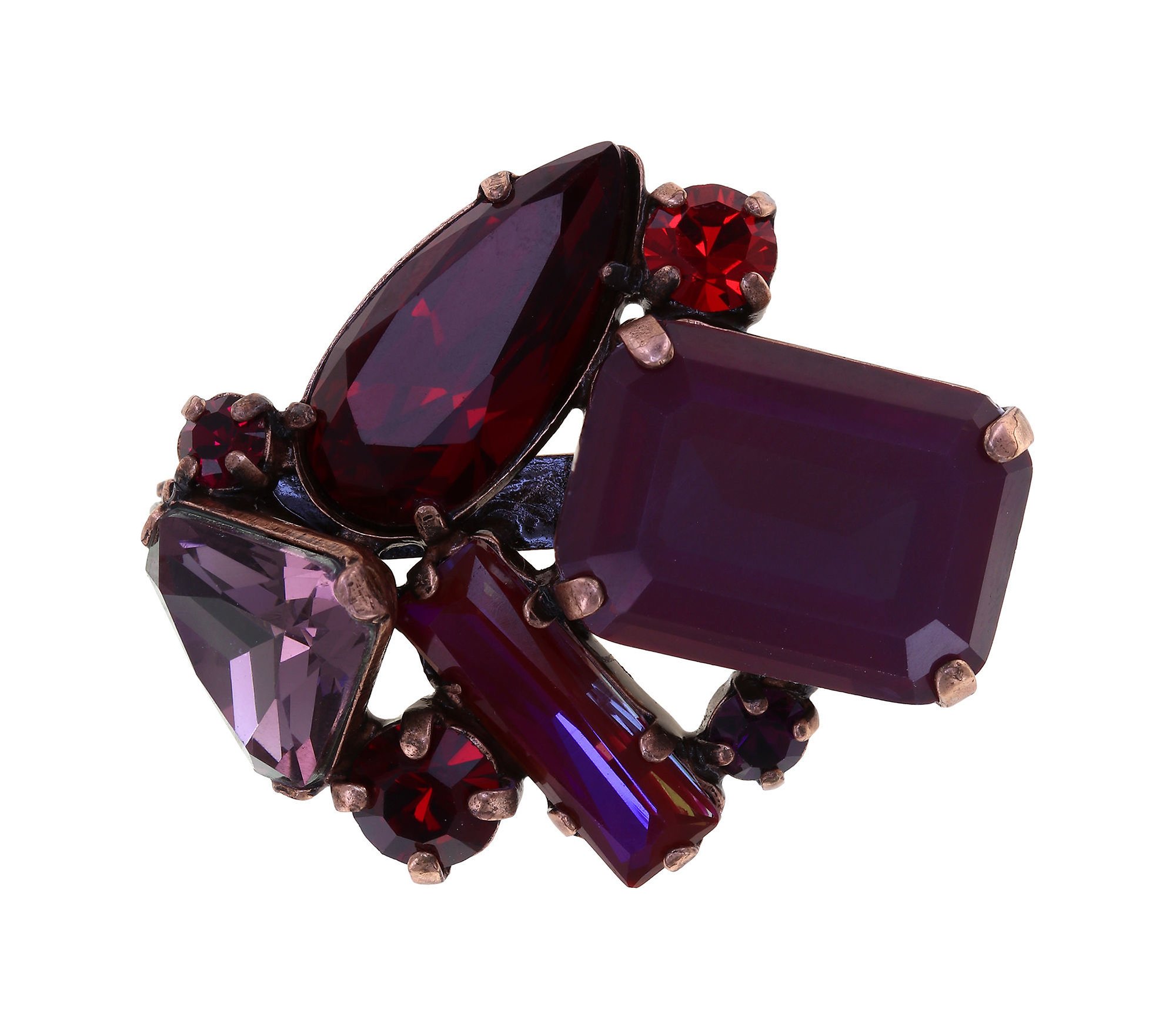 image pour Broche Gems Riot Rouge Passion red 