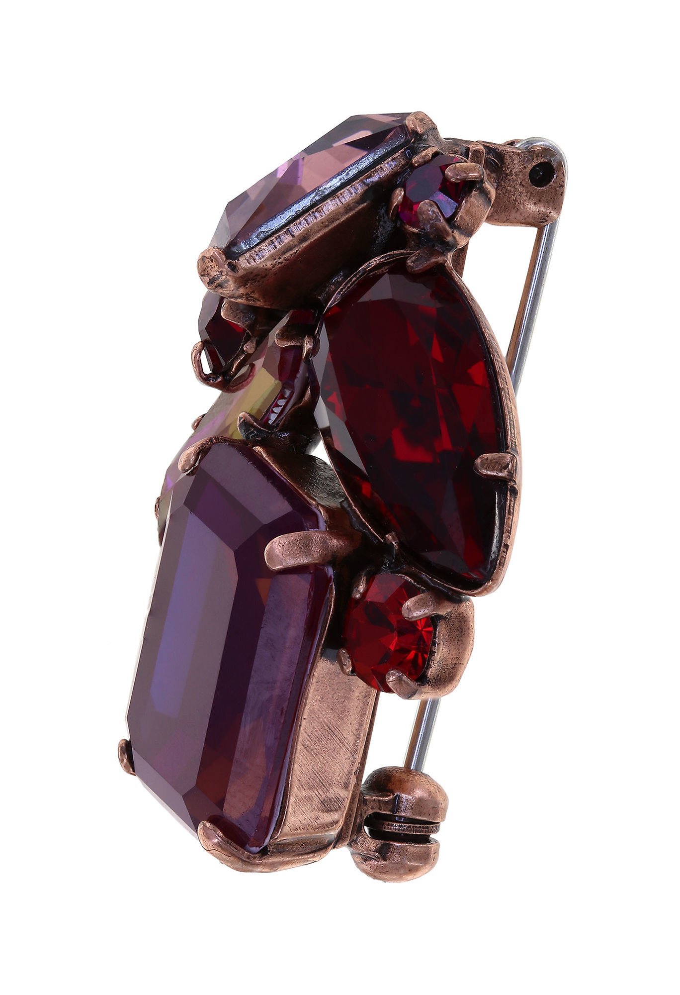 image pour Broche Gems Riot Rouge Passion red 