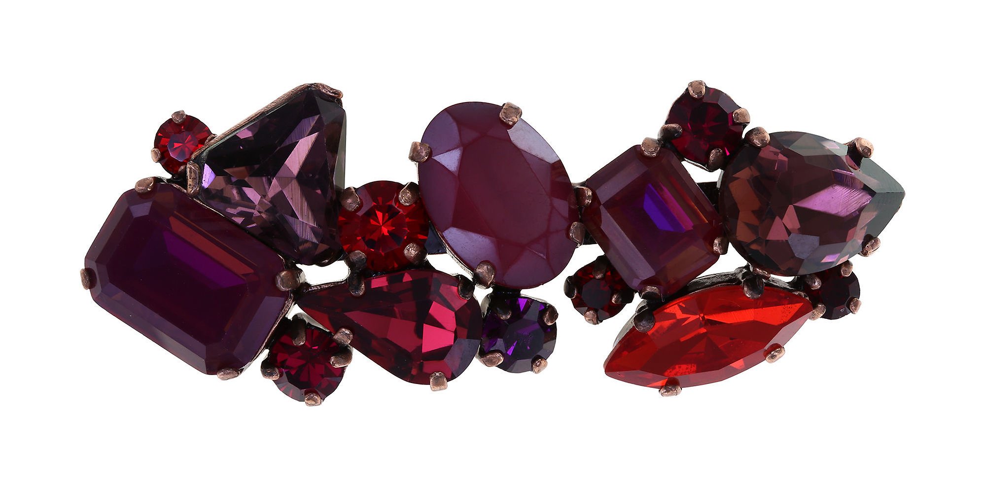 image for Brooch Gems Riot Passion Red red 