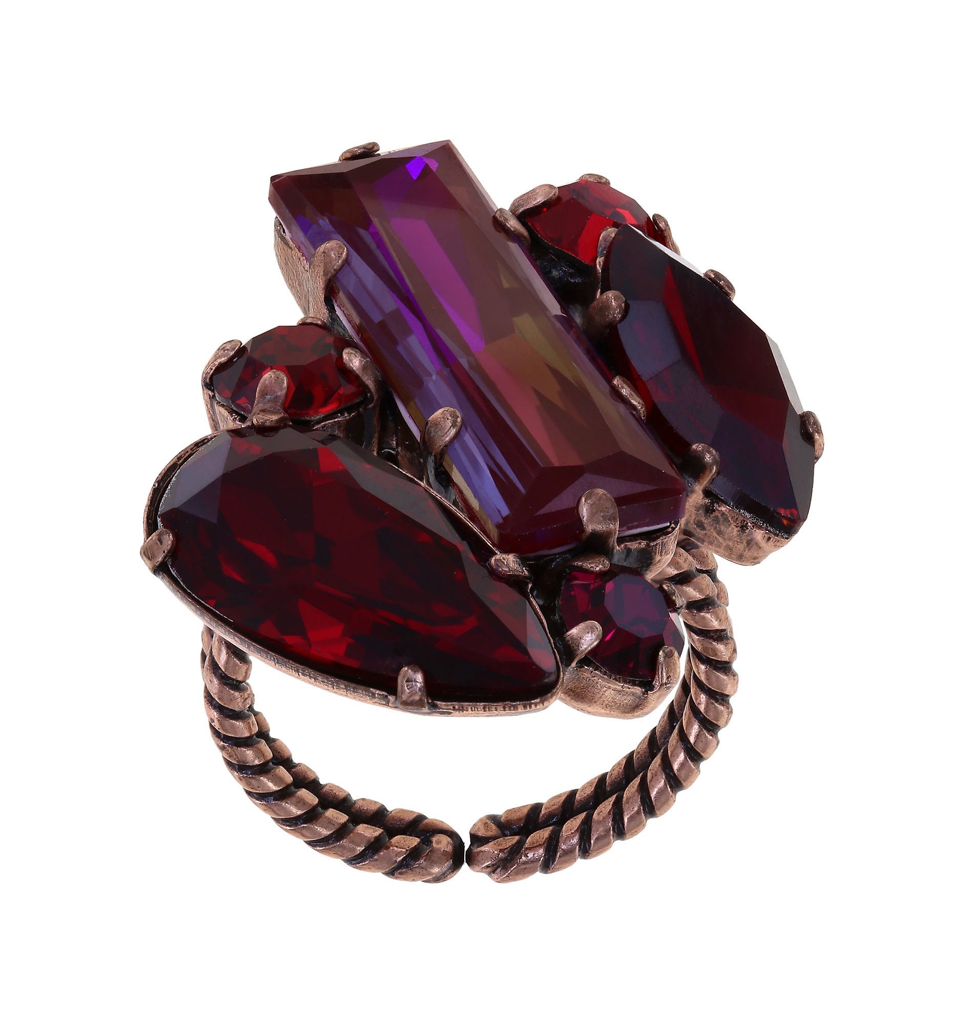 Bild für Ring Gems Riot Leidenschaftsrot red 