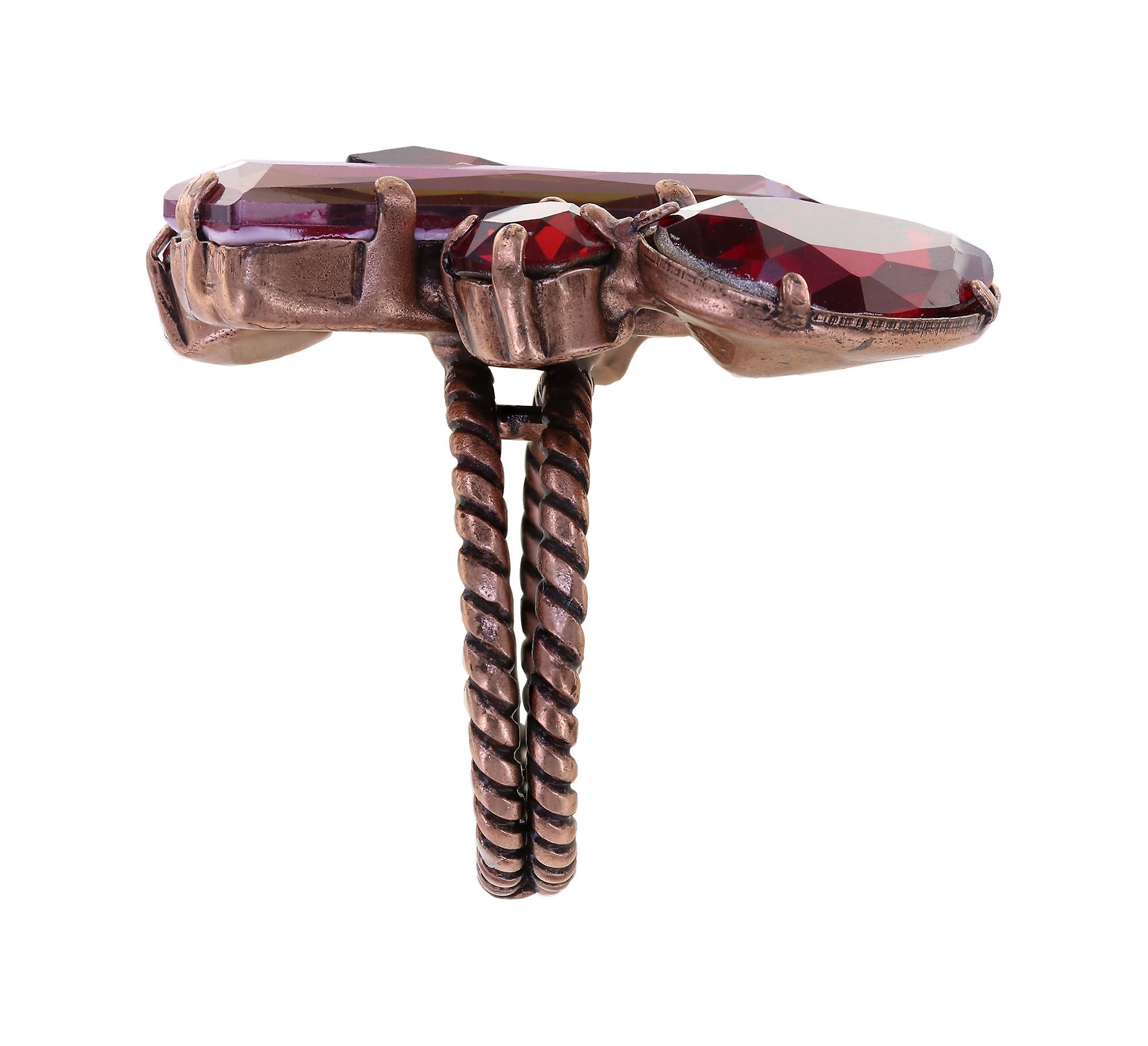 image for Ring Gems Riot Passion Red red 