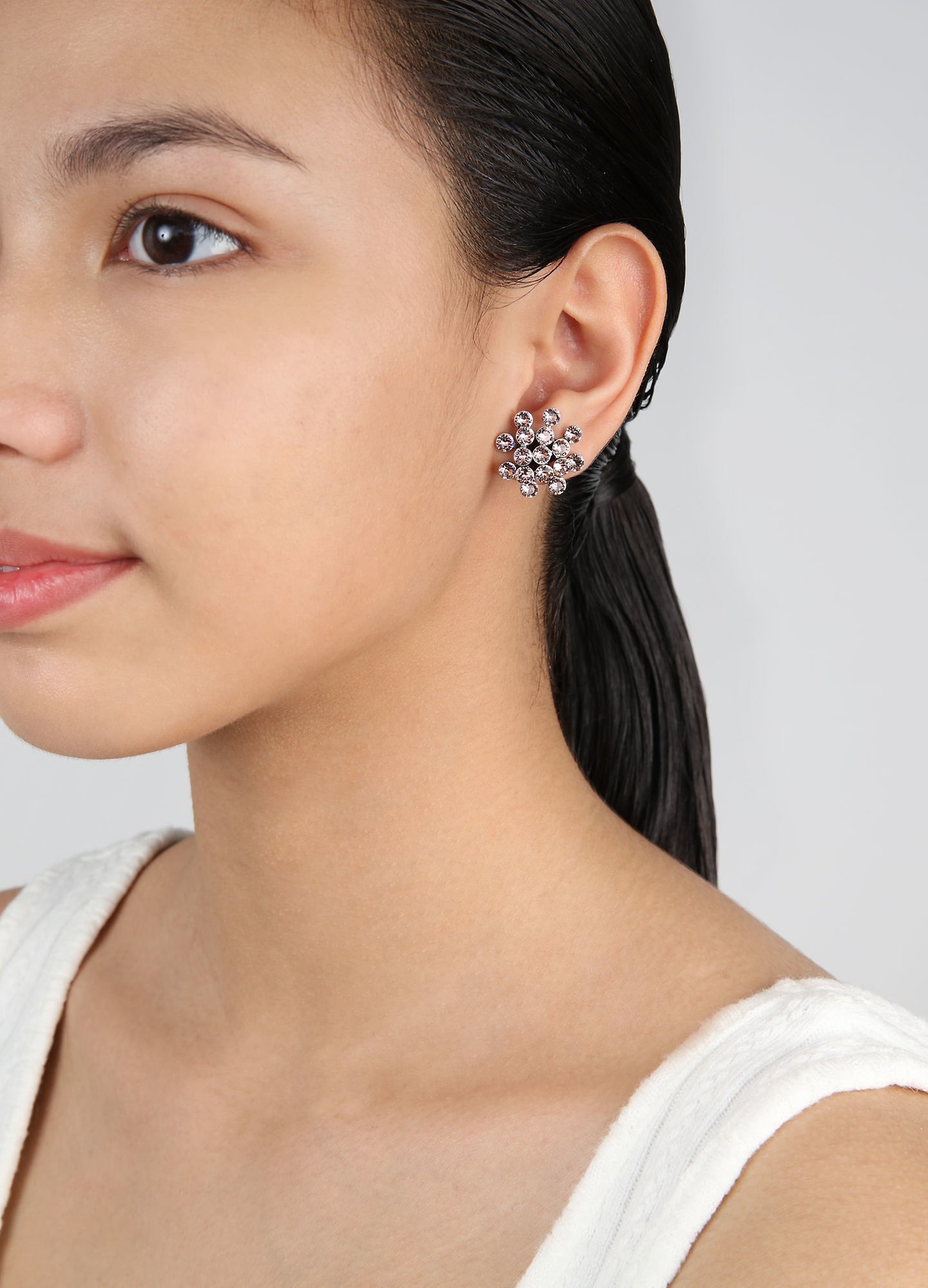 image pour Clou d'oreille Magic Fireball Rose vintage rose Classic Size (21mm Ø)