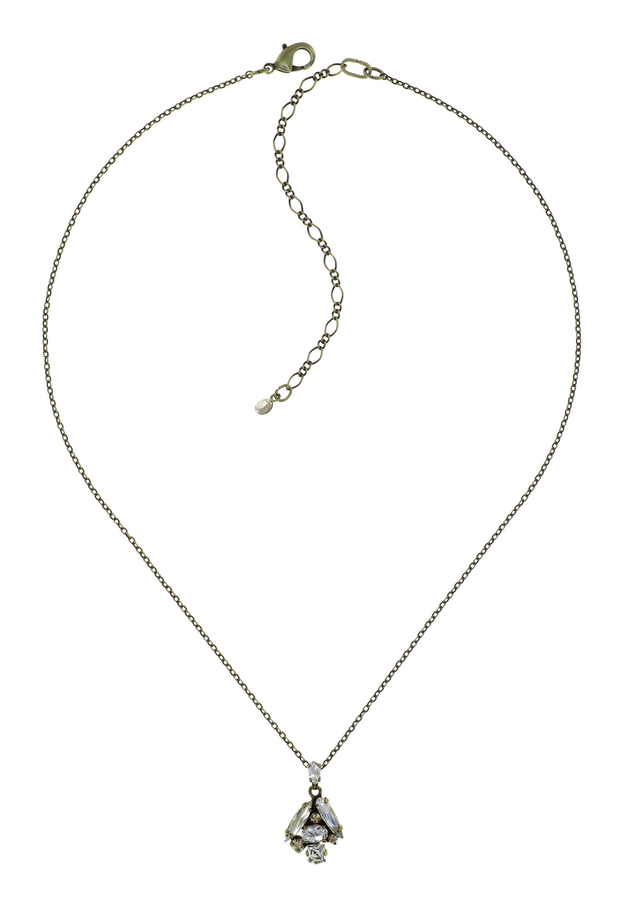 image for Necklace pendant Abegail Liquid Whites white 