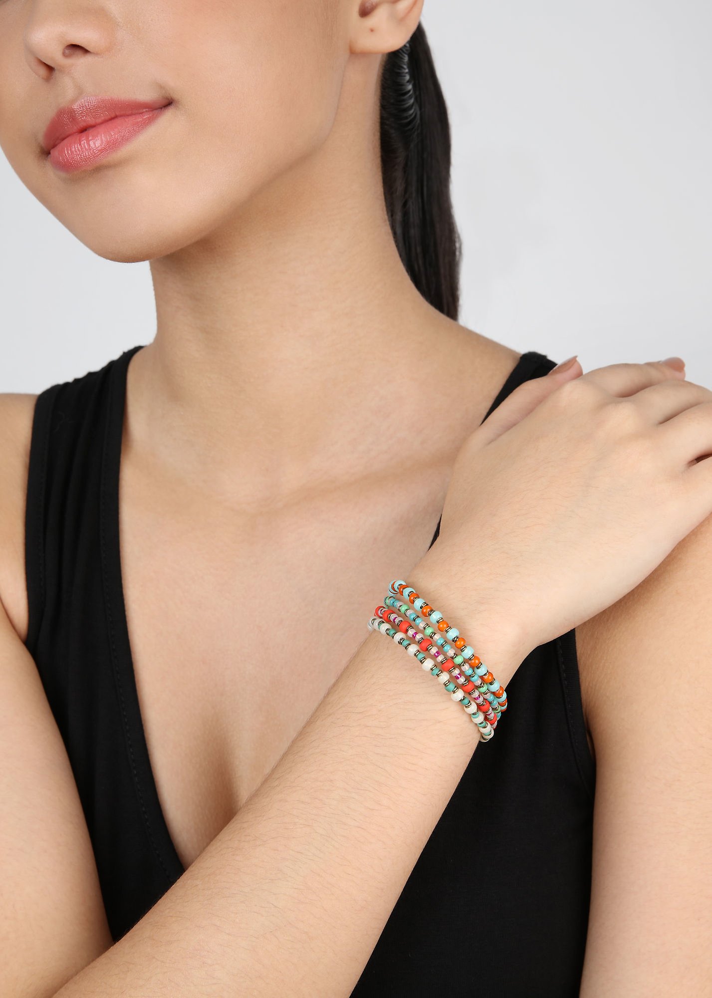 image for Bracelet Spiral Hippie Woodstock multi 