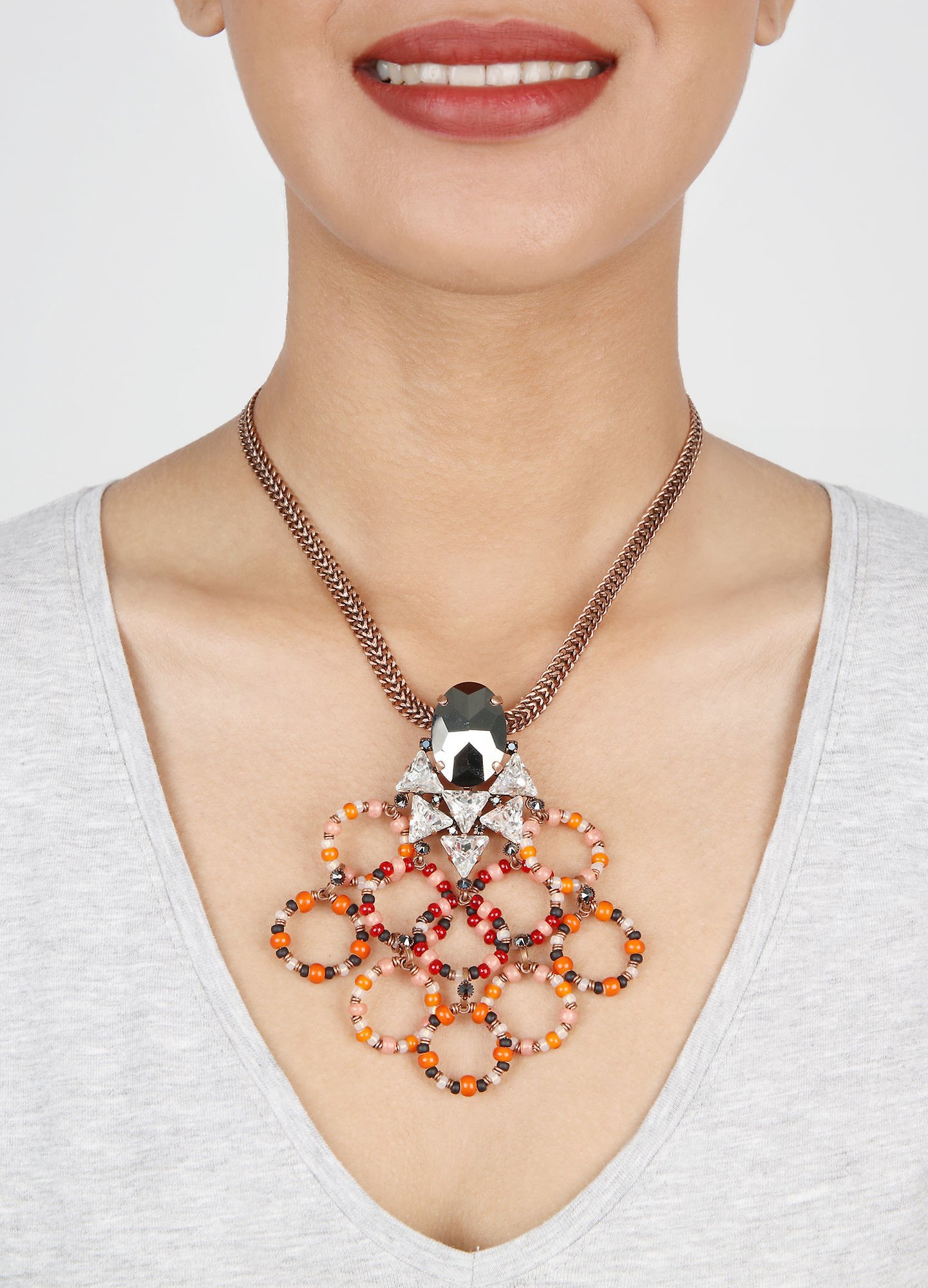 image pour Collier-Y Hippie Épice Terreuse black/red 