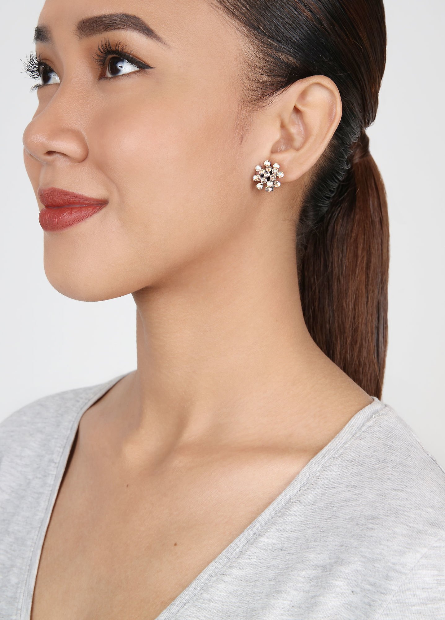 image pour Boucles d'oreilles Clip Magic Fireball Éclat Abricot Beige mini