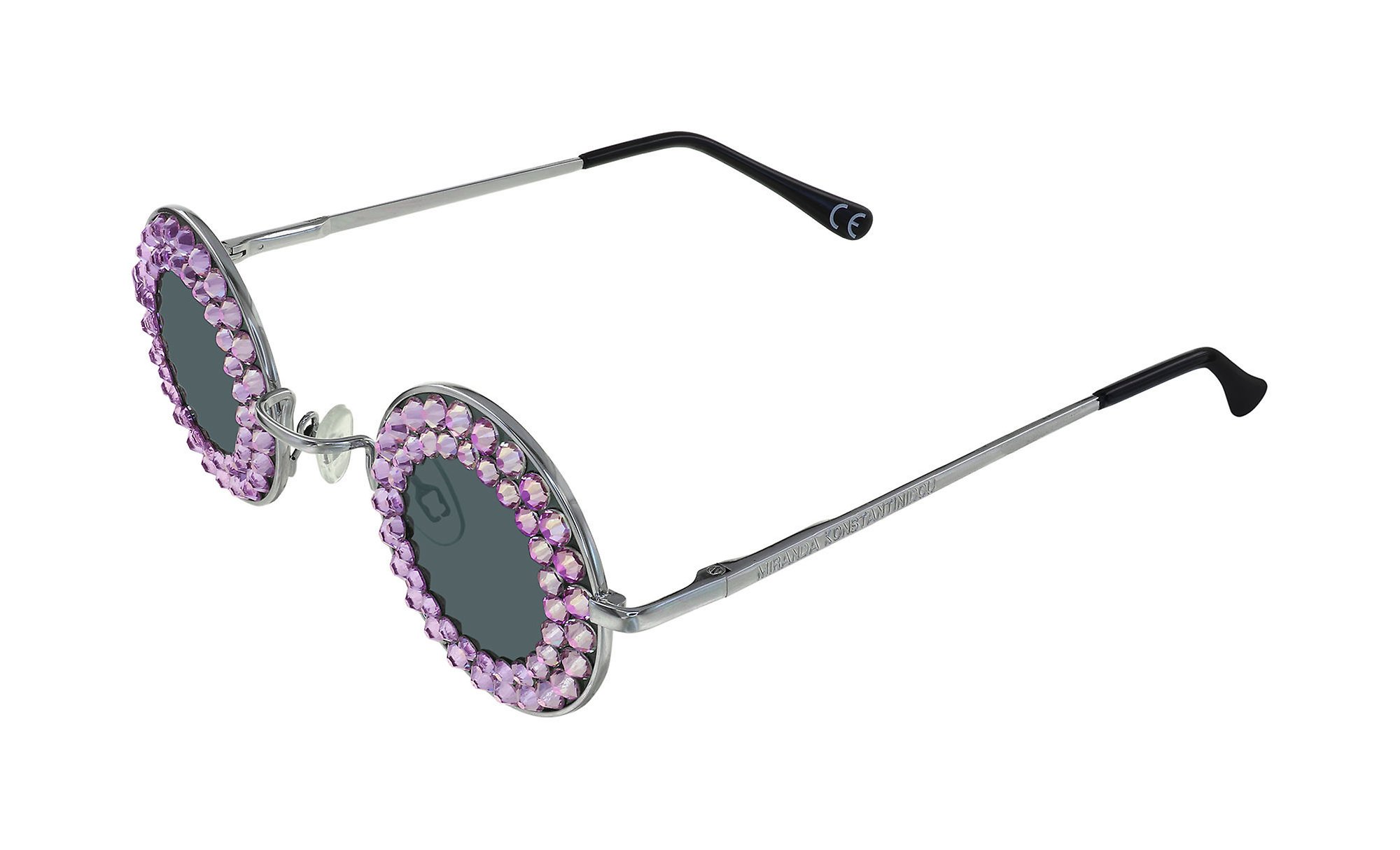 Bild für Sonnenbrille Fashion Glasses Weiß / Hellrosa  