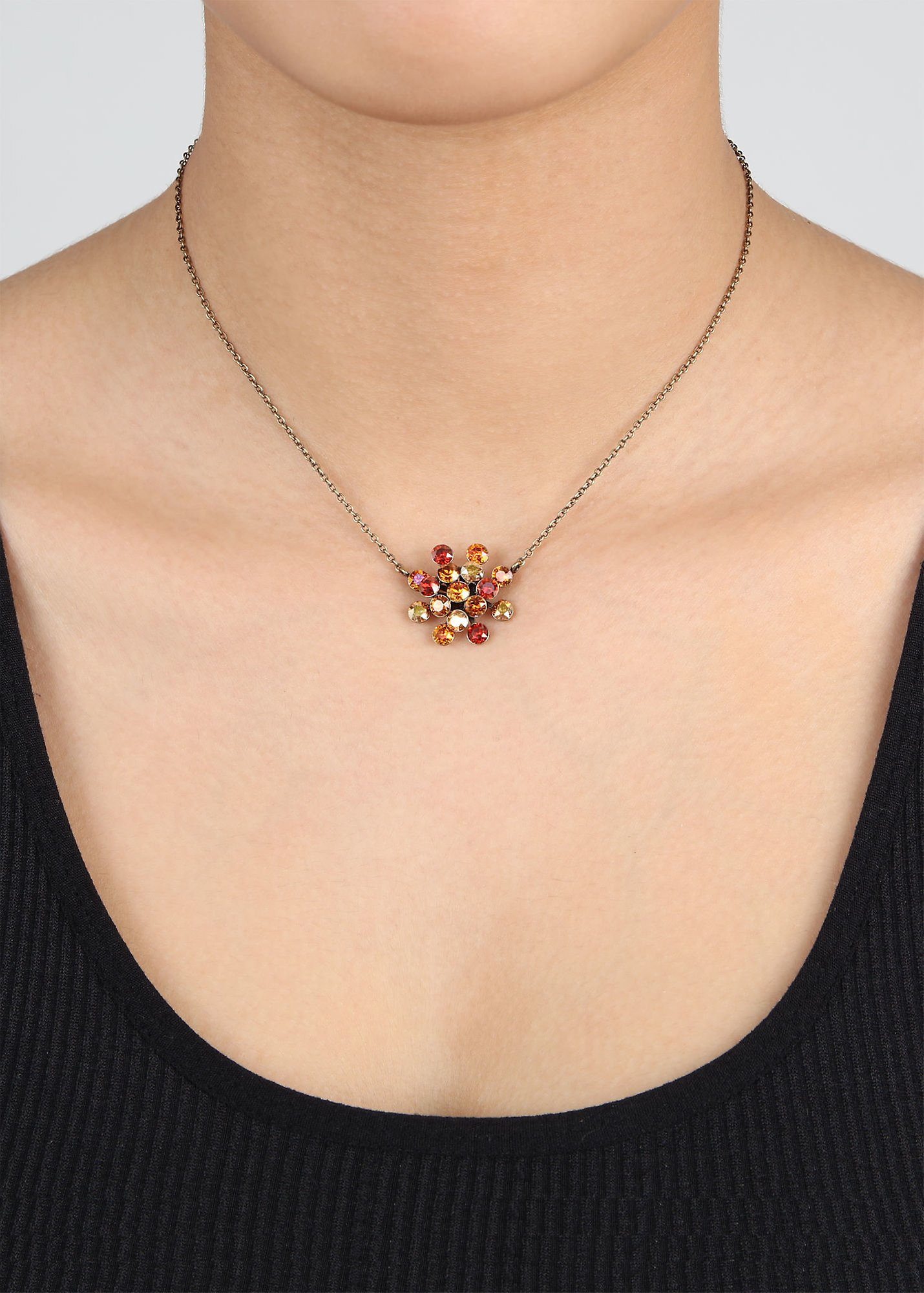 image pour Collier pendant Magic Fireball Amour Ambre Reddish Brown Classic Size (21mm Ø)