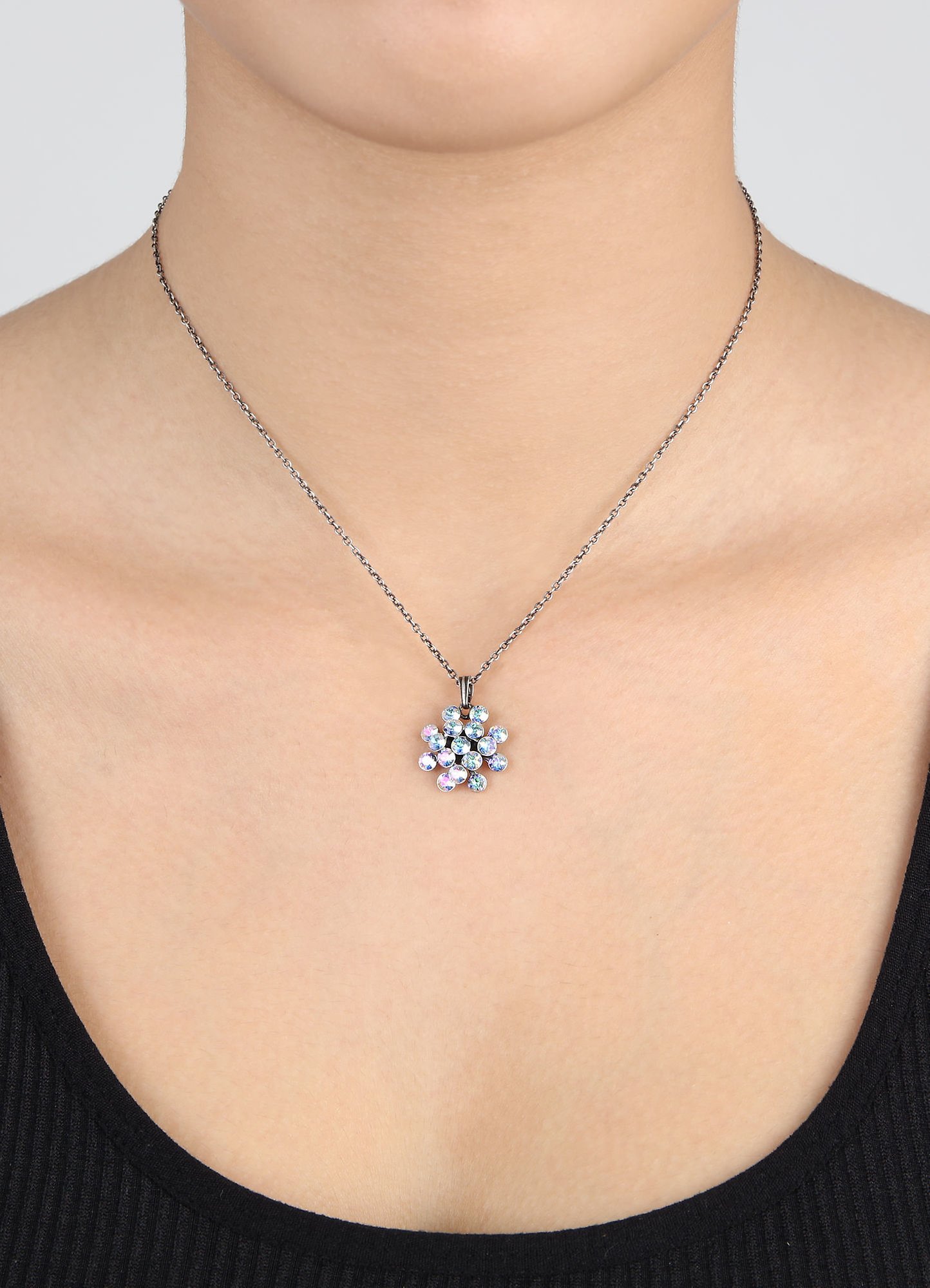 image pour Collier pendant Magic Fireball Aurore Boréale blue/lila mini