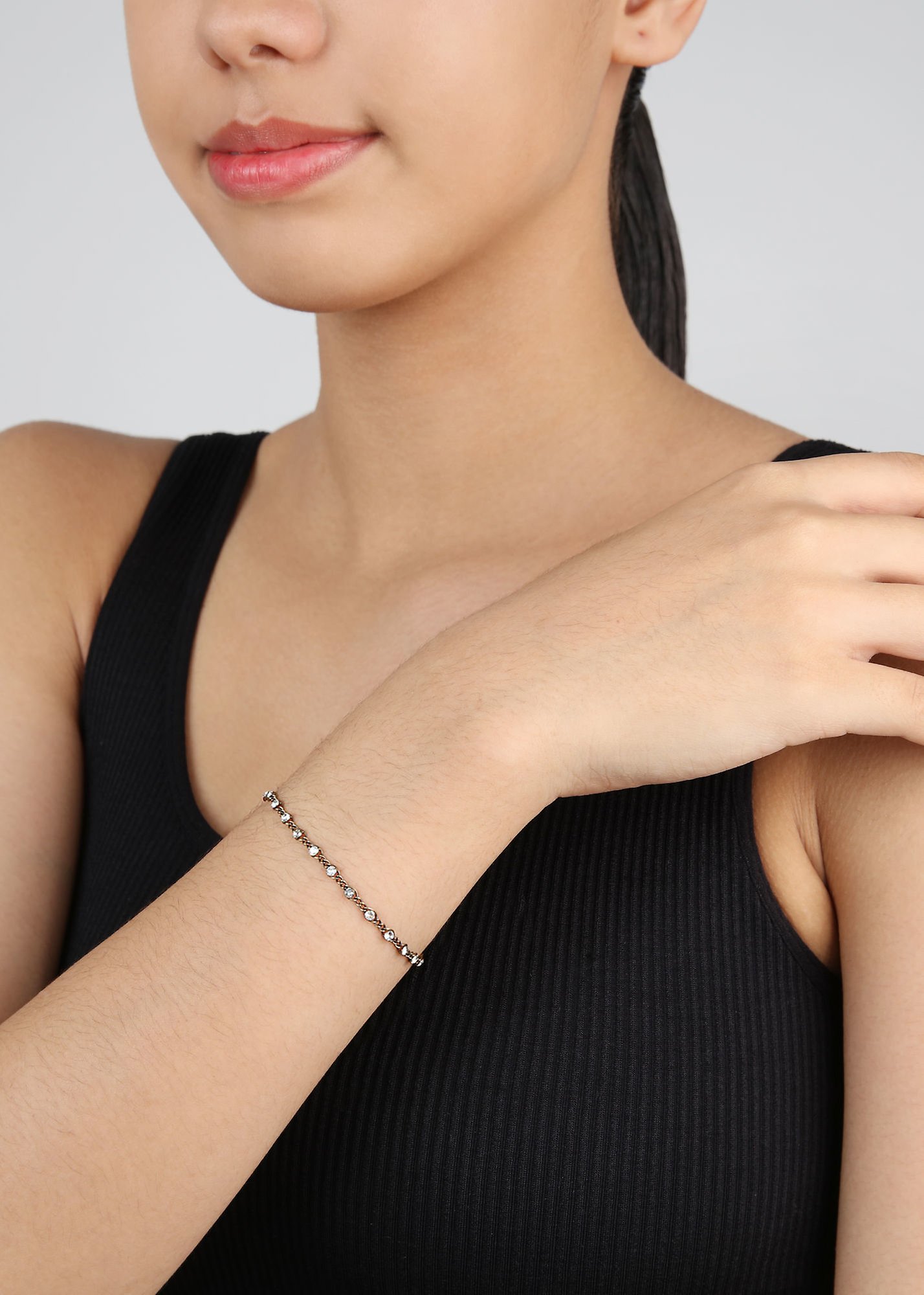 image for Bracelet Magic Fireball Crystalline white mini