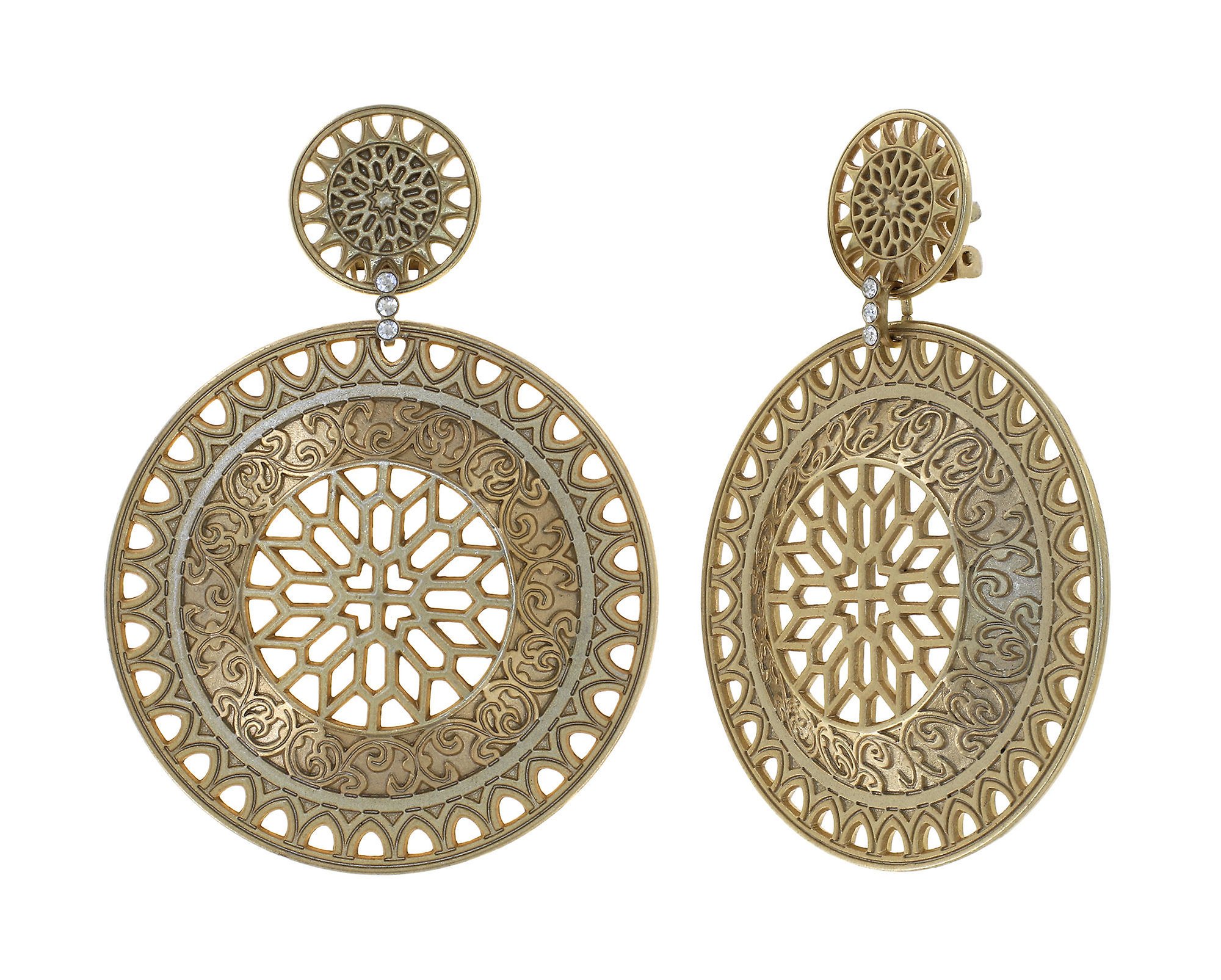 Bild für Ohrring Clip  Rosone Gold  size 2XL, S