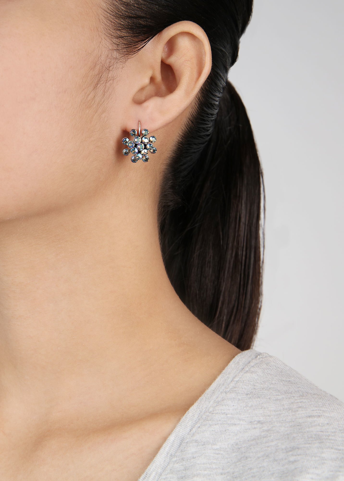 image for Earring Eurowire Magic Fireball Gleaming Grey Blue mini