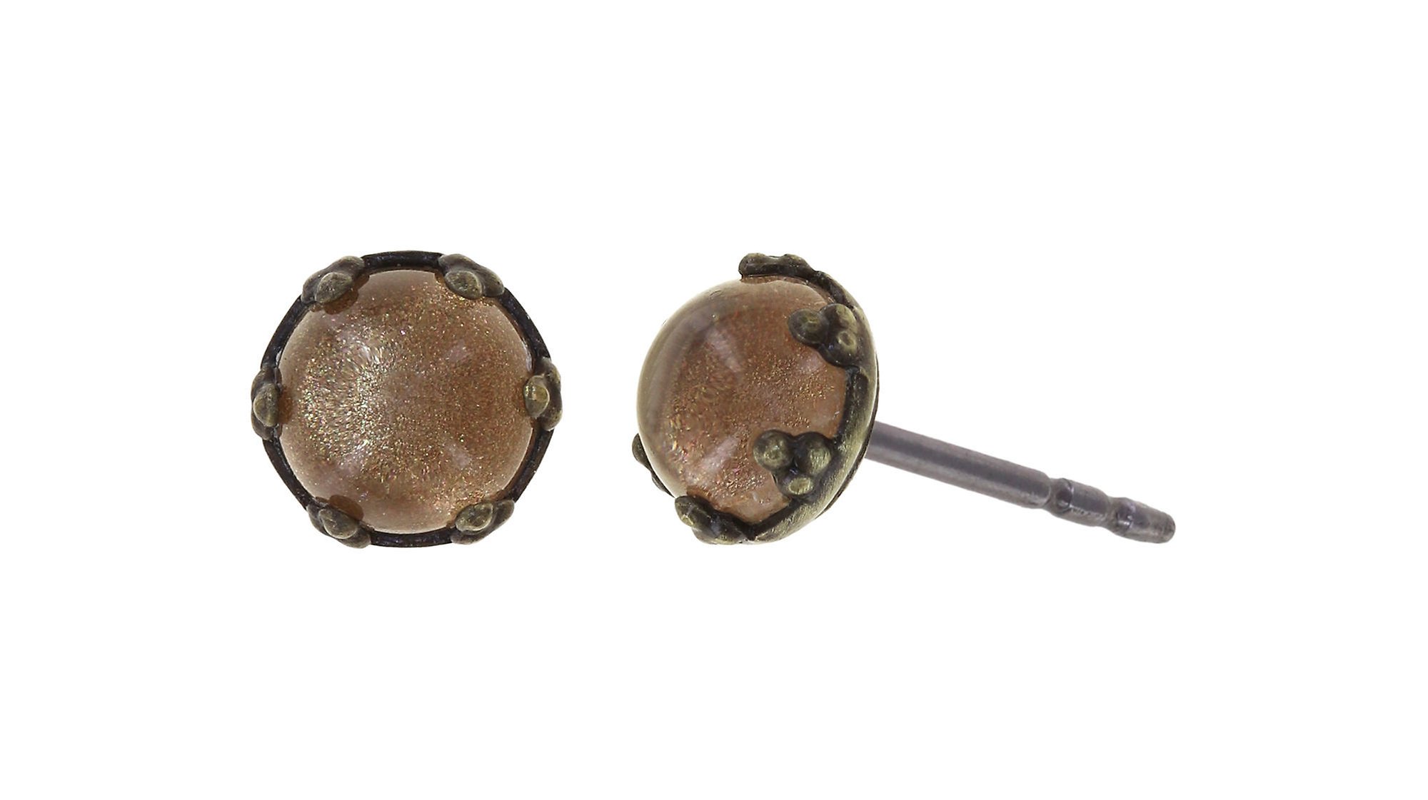 image pour Clou d'oreille Jelly Star Marron  