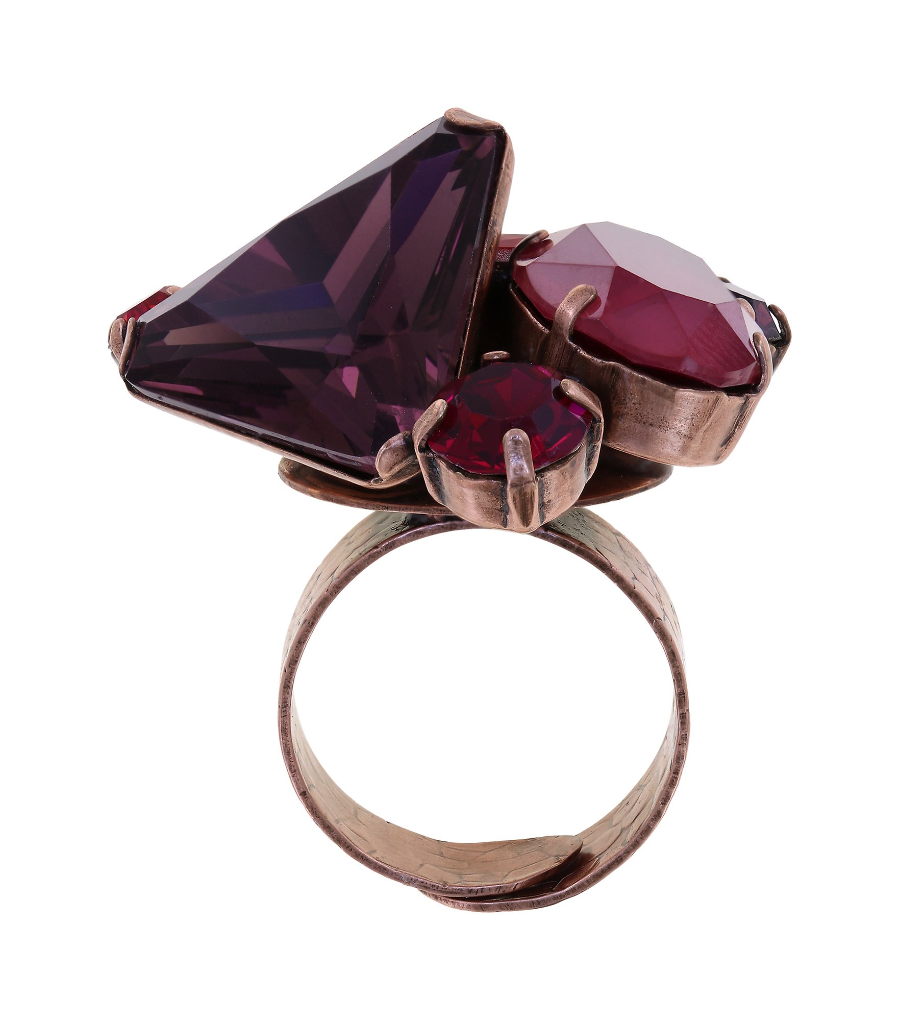 image for Ring Gems Riot Passion Red red 