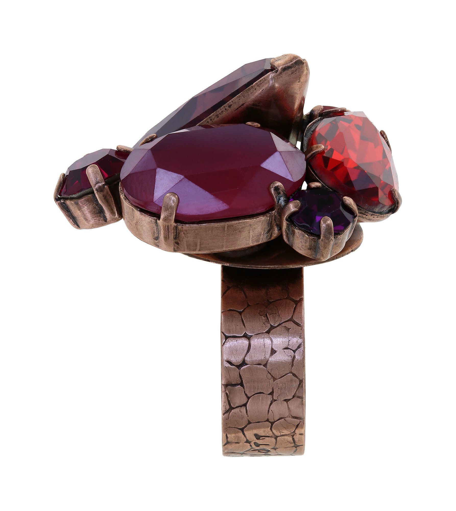 image pour Anneau Gems Riot Rouge Passion red 