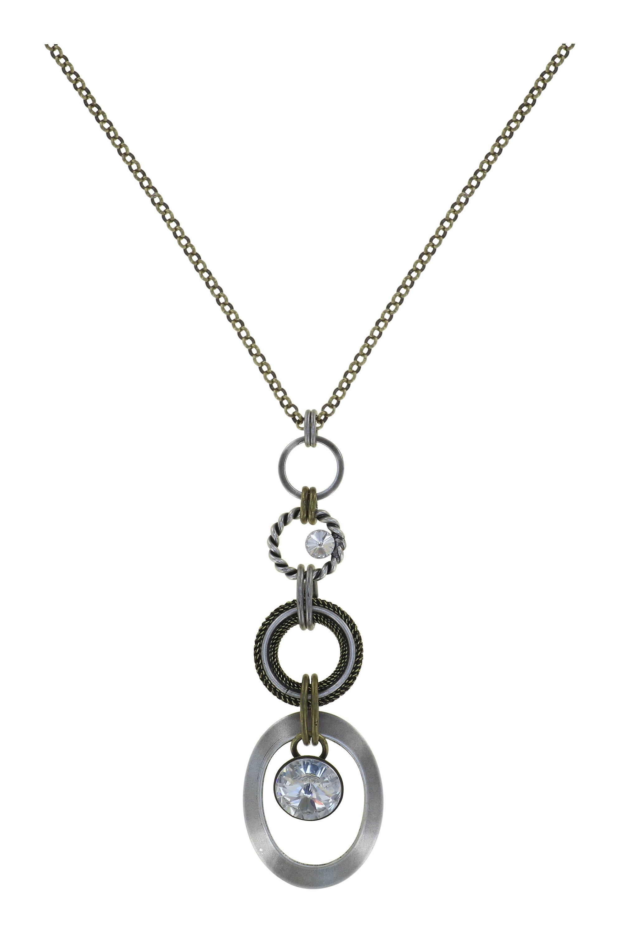 image pour Collier pendant (long) Rings in Concert Or Argenté silver/brass 