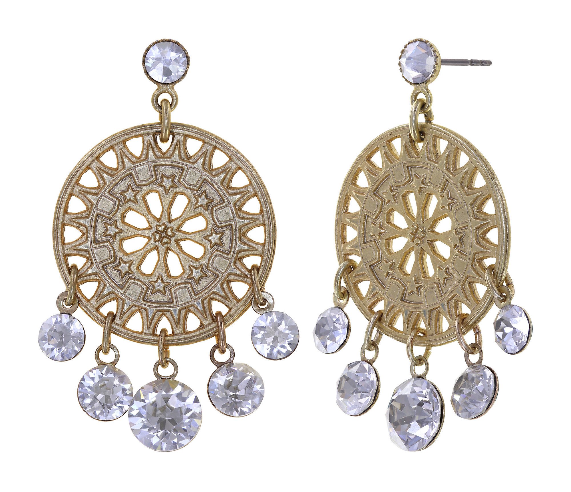 image for Earring Stud Dangling Rosone Gold  size M