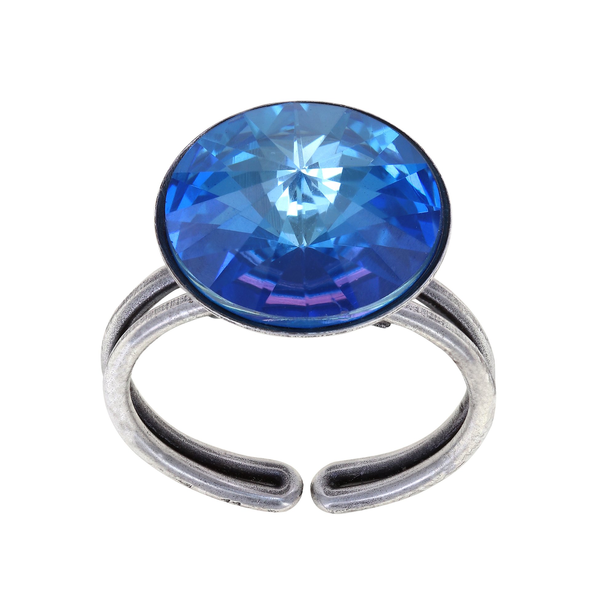 Kép Ring Rivoli Dark Blue crystal royal blue delite 14mm