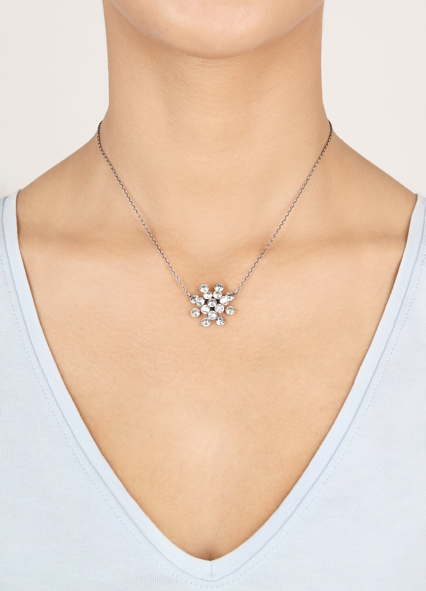 image for Necklace Pendant Magic Fireball Silver Shade white Classic Size (21mm Ø)