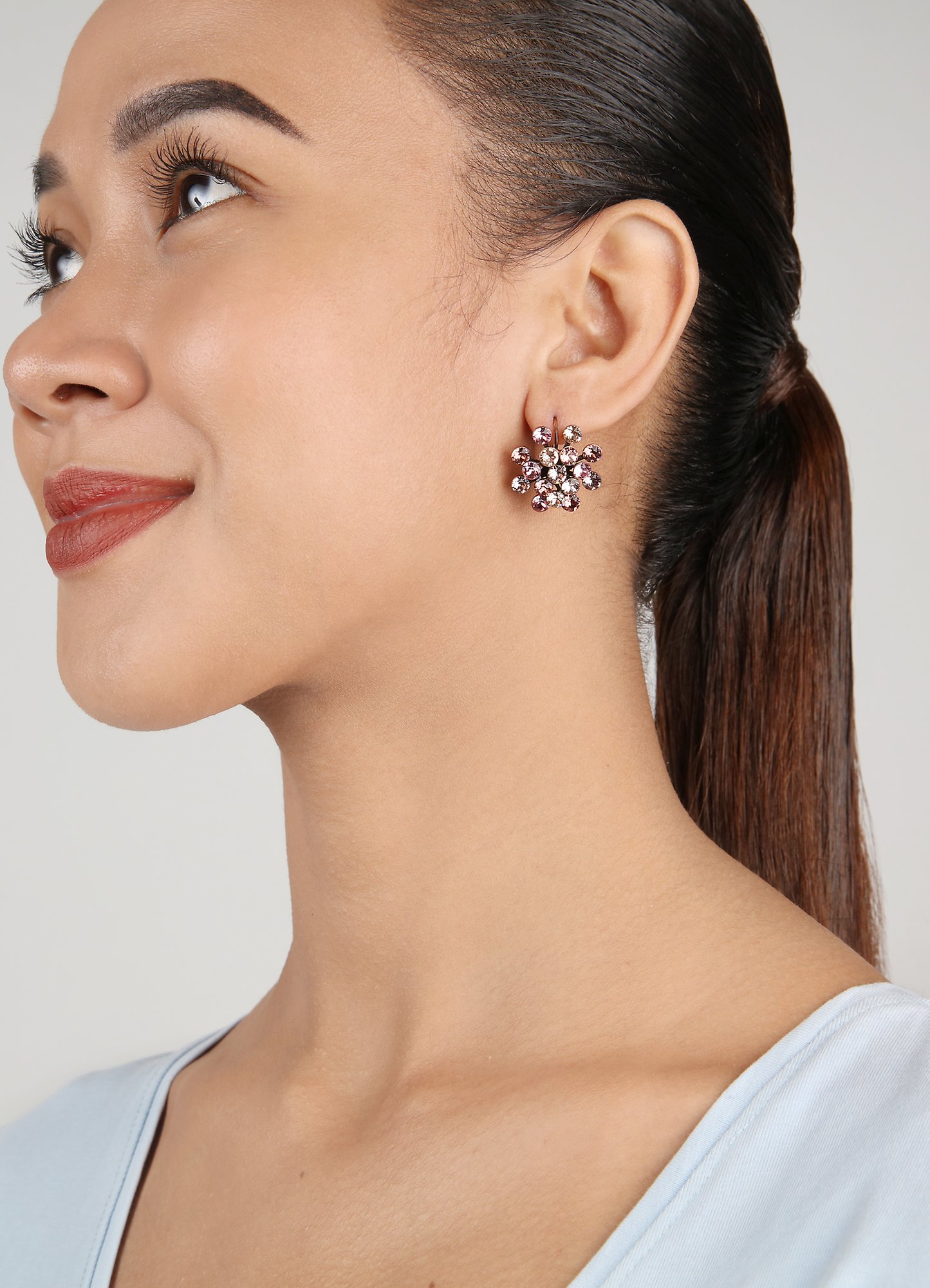 image for Earring Eurowire Magic Fireball Blush Beige Classic Size (21mm Ø)