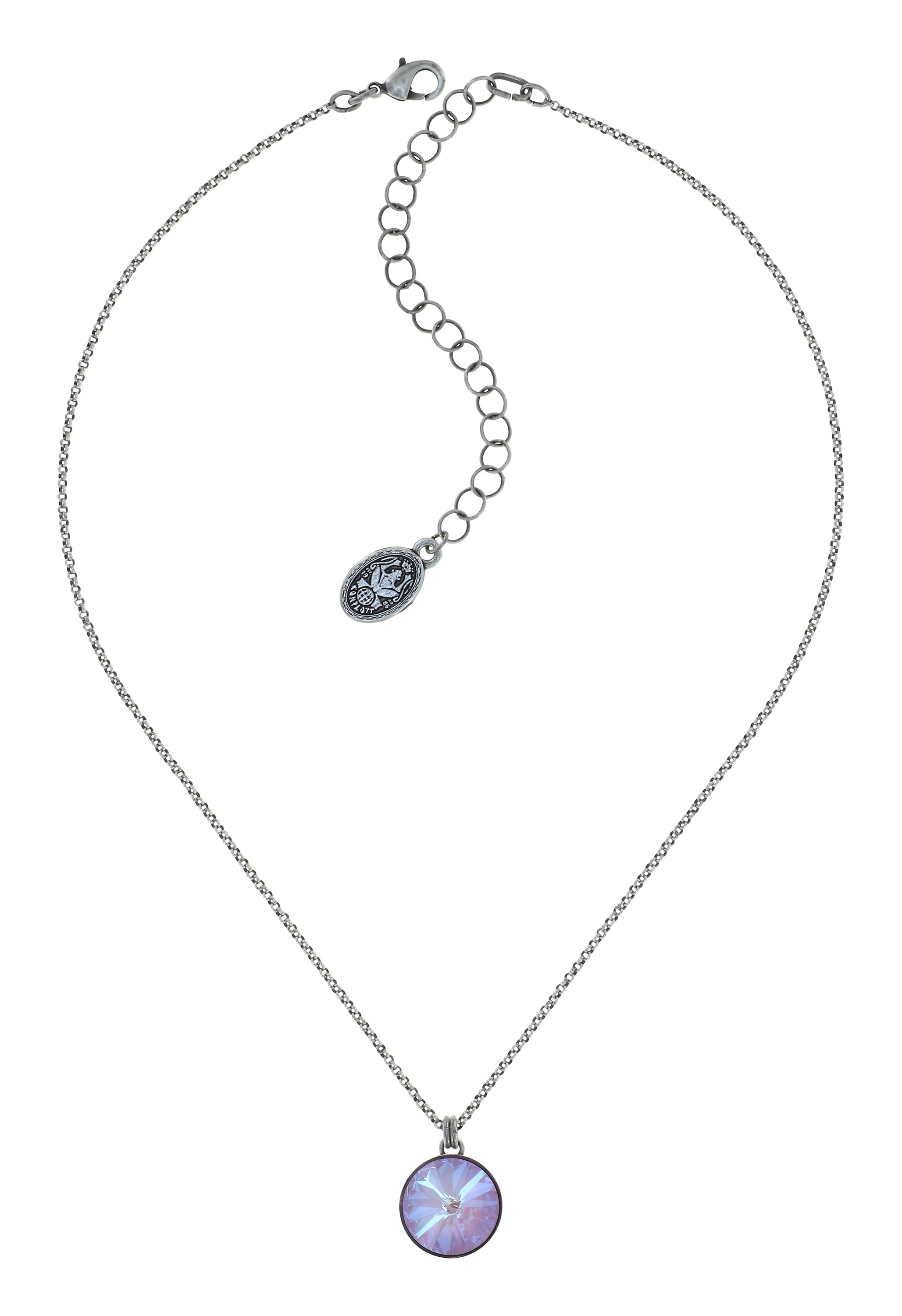 image pour Collier pendant Rivoli Lila crystal lavender de lite 14mm