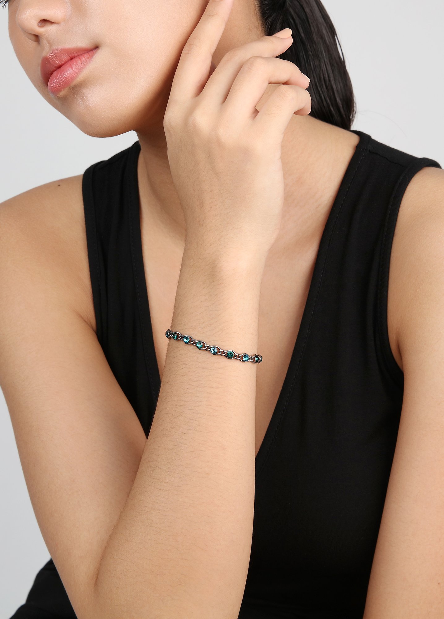 Bild für Armband Magic Fireball Smaragdblau Blau / grün Classic Size (21mm Ø)