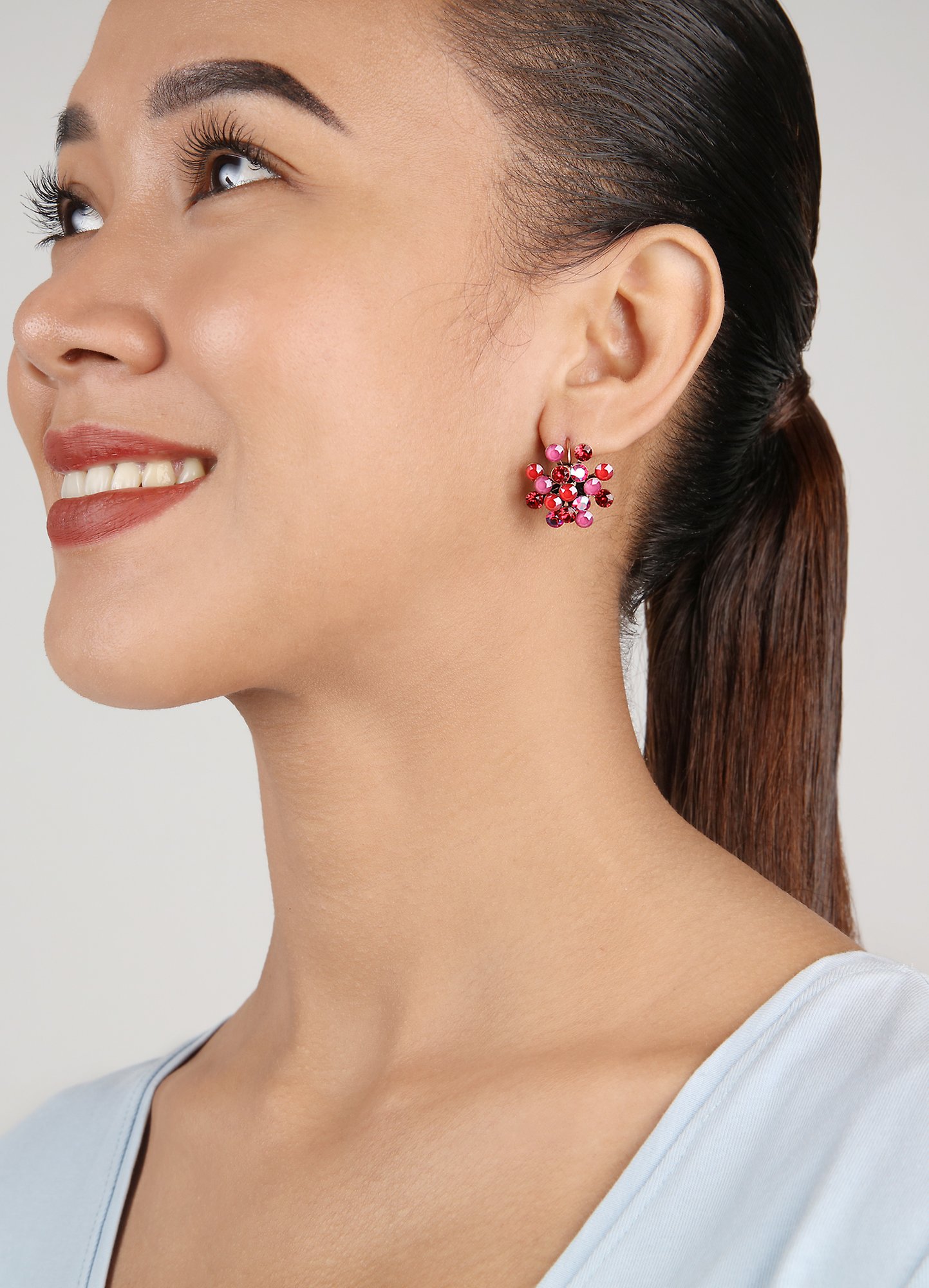 image for Earring Eurowire Magic Fireball Winter Cherries red Classic Size (21mm Ø)