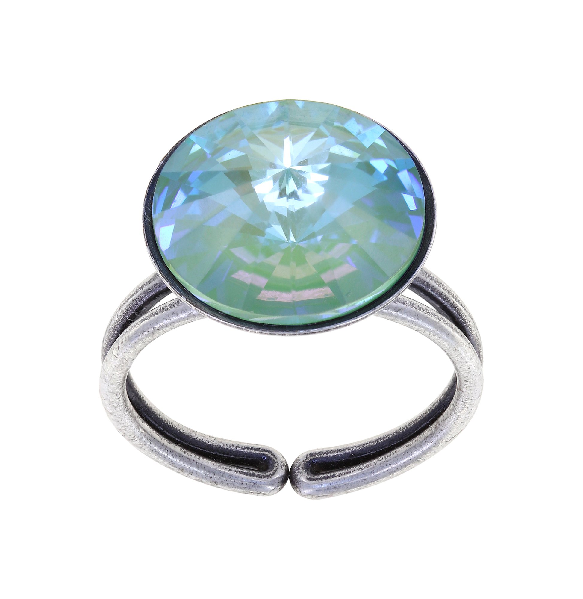 Bild für Ring Rivoli Hellblau crystal silky sage delite 14mm